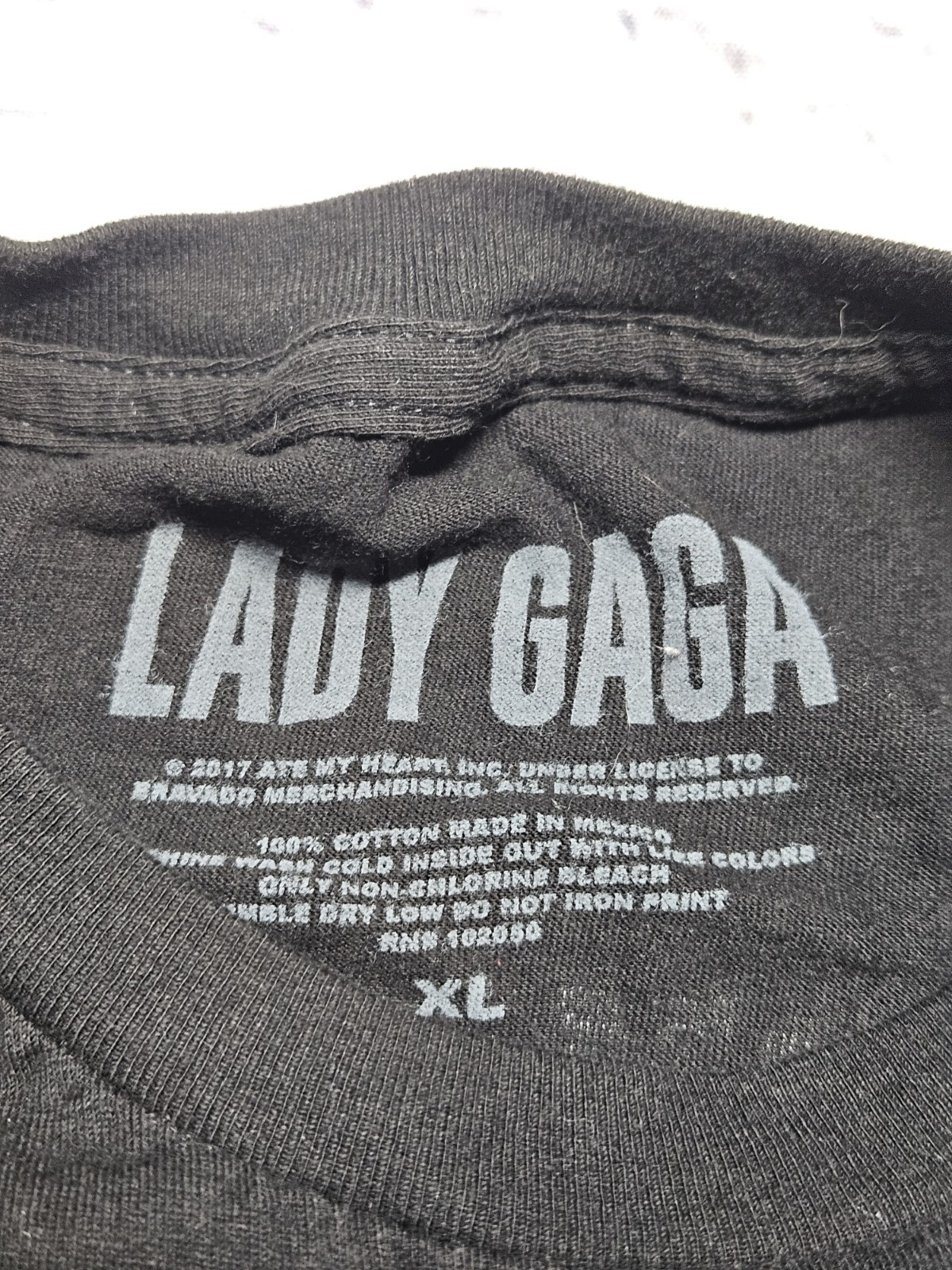AUTHENTIC Lady Gaga Merch – Joanne World Tour 2017, 2018 Black T Shirt – Size XL