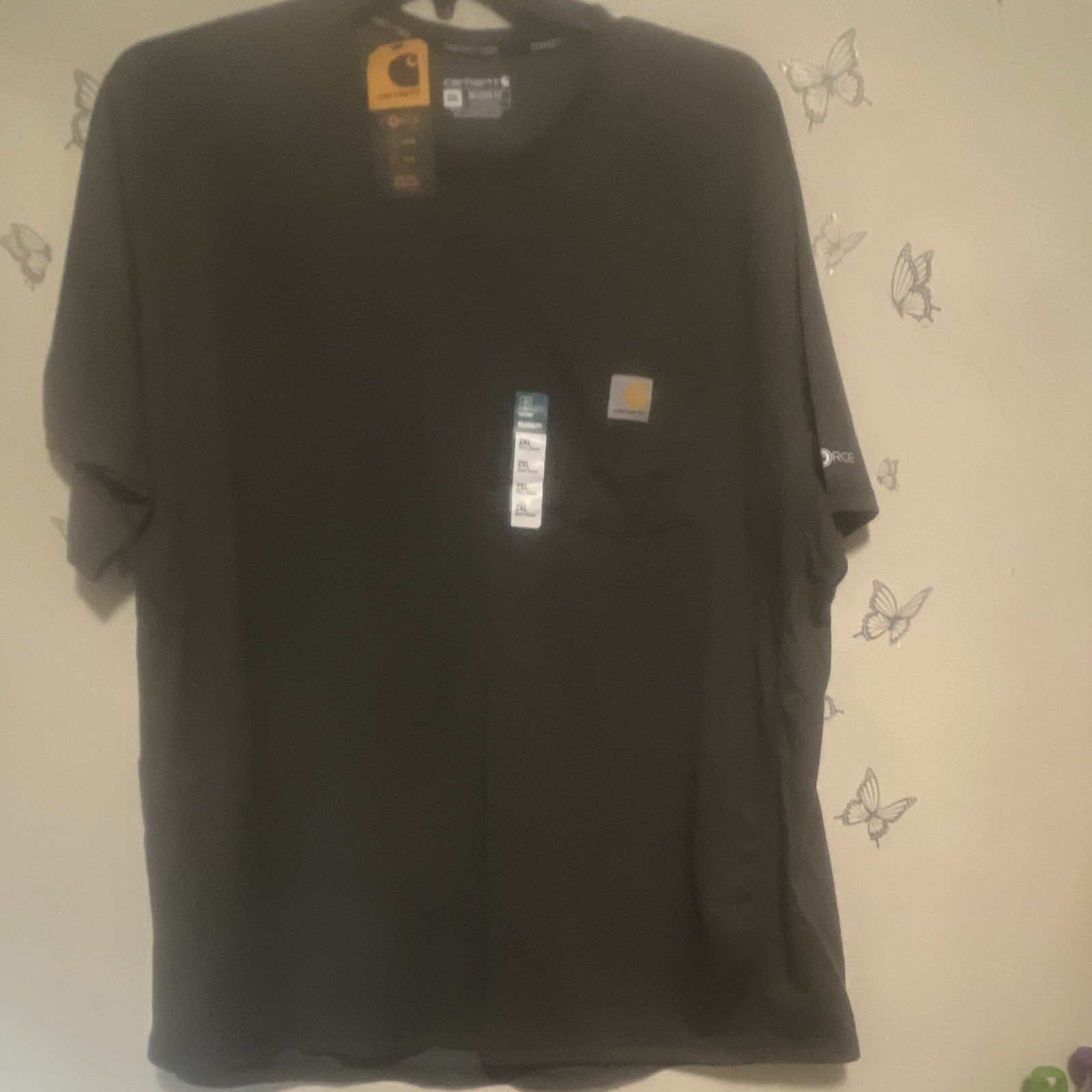 Carhartt Force UV Protection Relaxed Fit Pocket T-Shirt dark grayMen’s 2XL