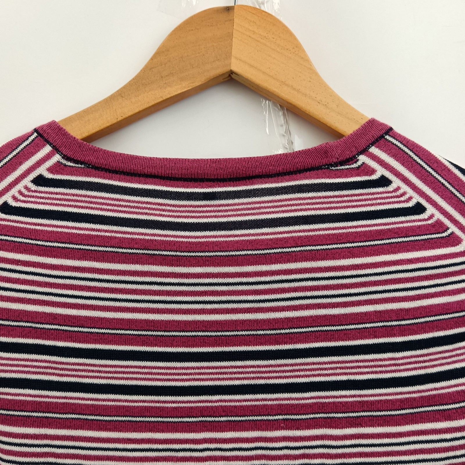 Jaeger Striped T-Shirt Men’s Large Multicoloured Cotton Blend Preloved