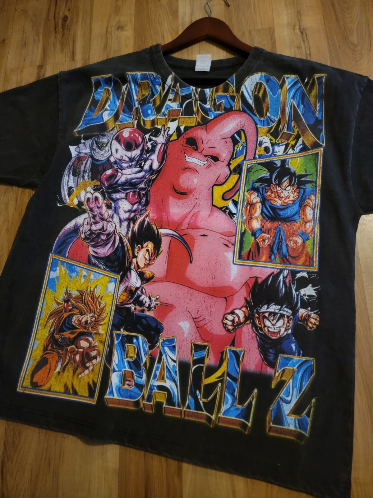 DRAGON BALL Z ON A SHAKA HEAVYWEIGHT GARMET DYED T SHIRT “MODERN”