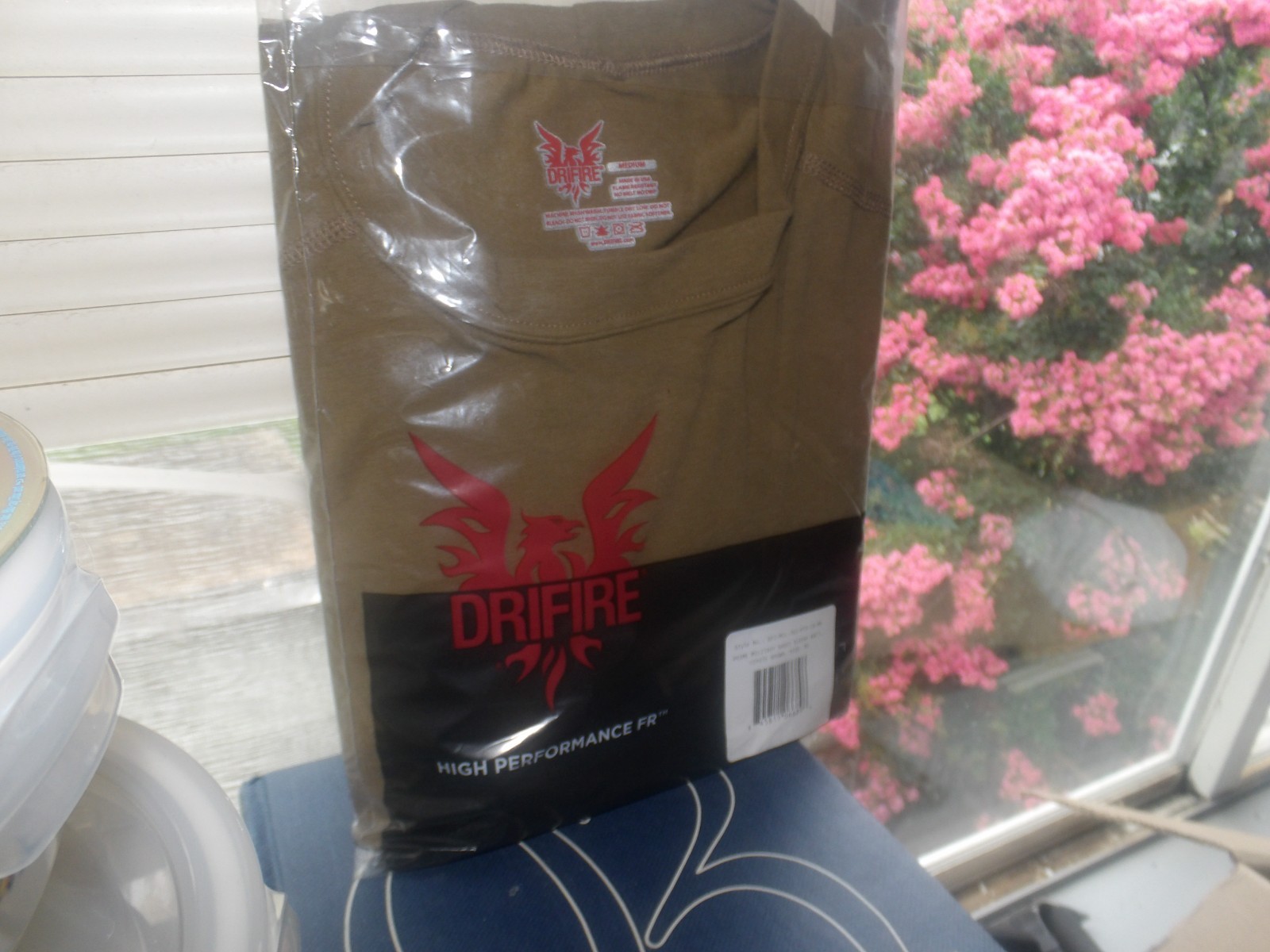 DRIFIRE Shirt Mens Medium Short Sleeve FR Fire Resistant Workwear Made In USA