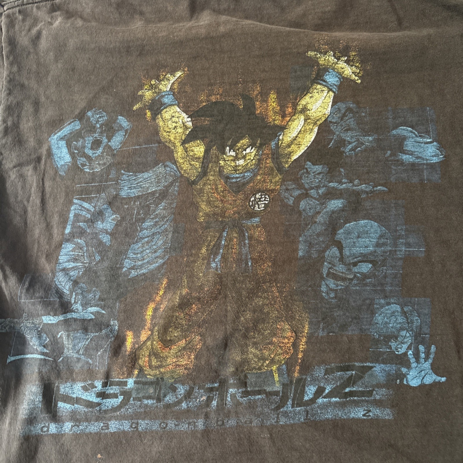 Vintage 1998 Dragon ball Z Promo GOKU Distressed Faded Rare Cool Read See Pics