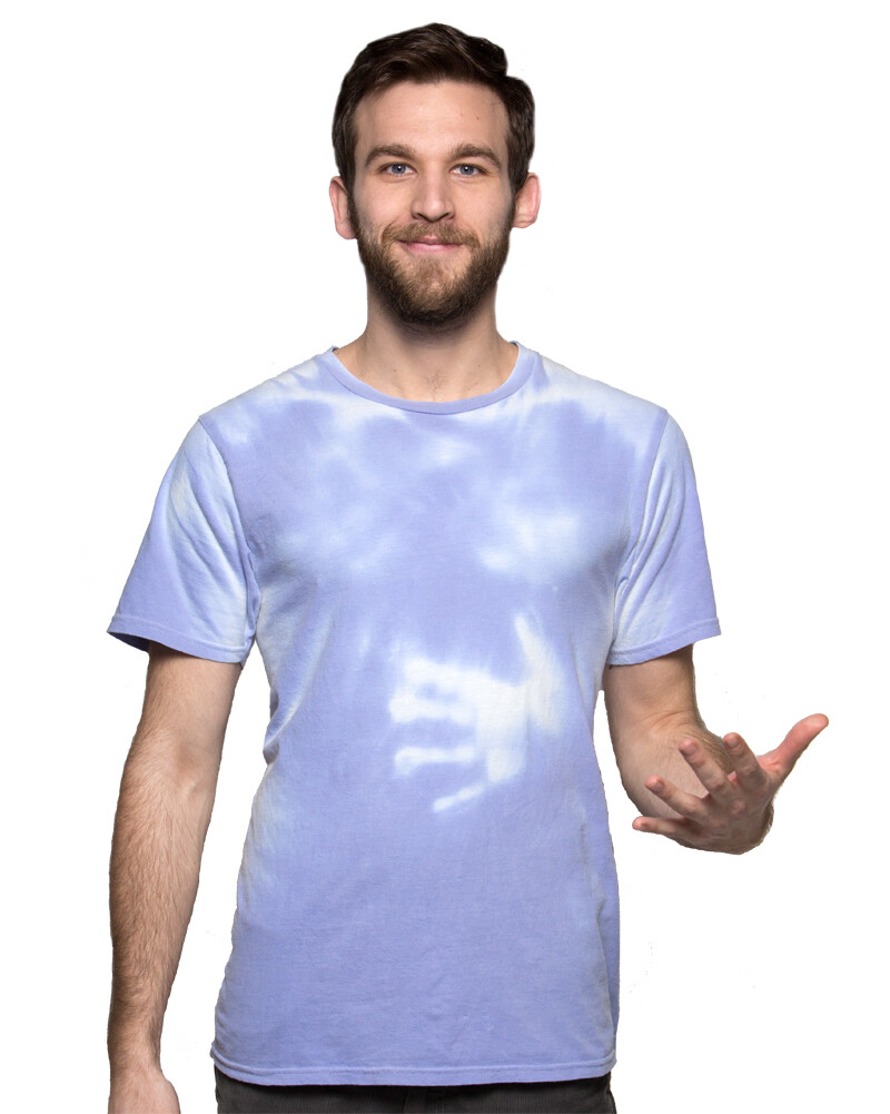Shadow Shifter Color Changing Adult BLUE TO WHITE T-Shirts like 90s Hypercolor