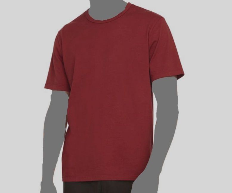 $80 Vince Men’s Red Solid Garment Dye Short Sleeve Cotton Crew T-Shirt Size XL