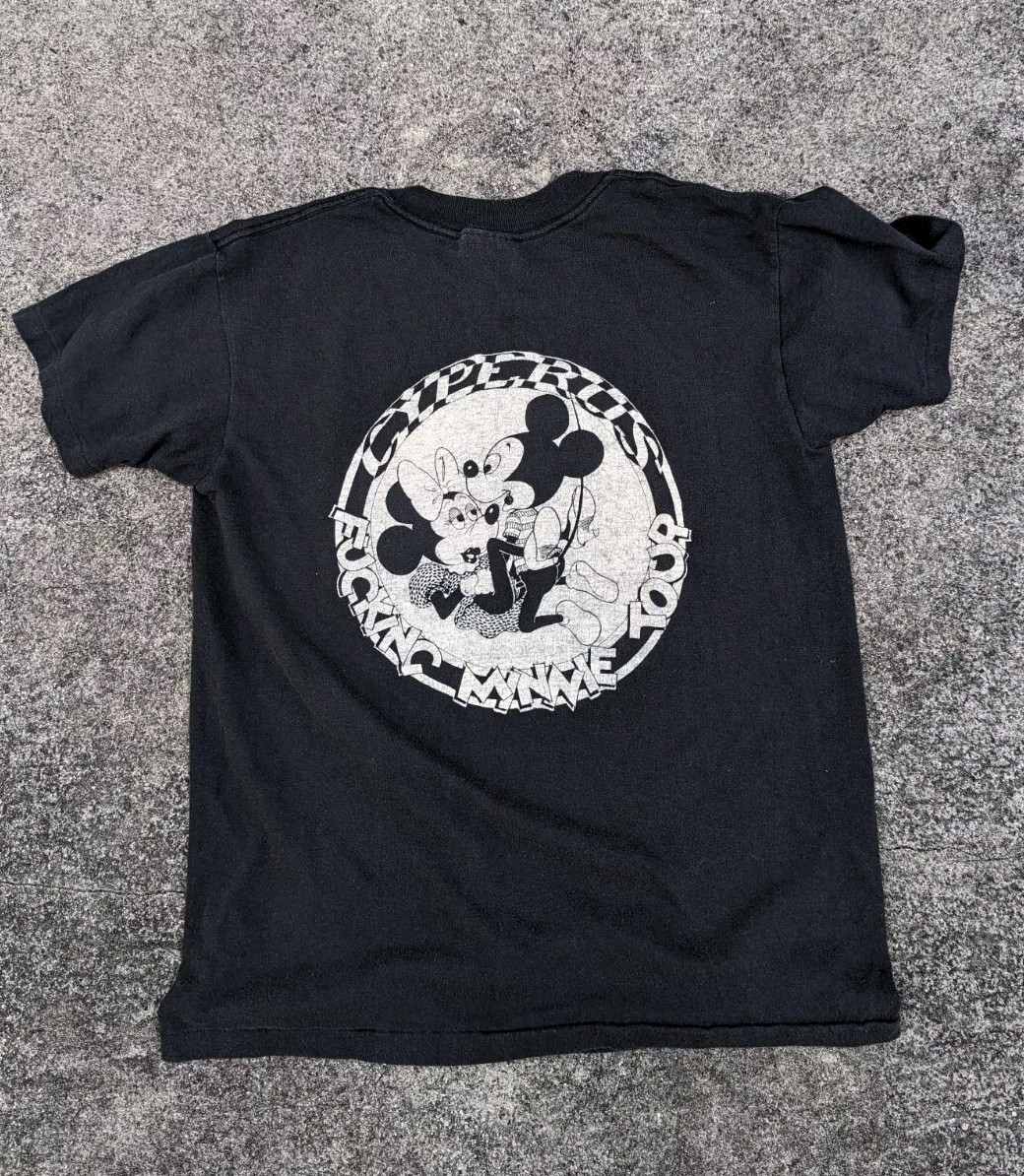 Vtg 1988 Cyperus F#cking Minnie Band T Shirt M Mickey Mouse Vivienne Westwood