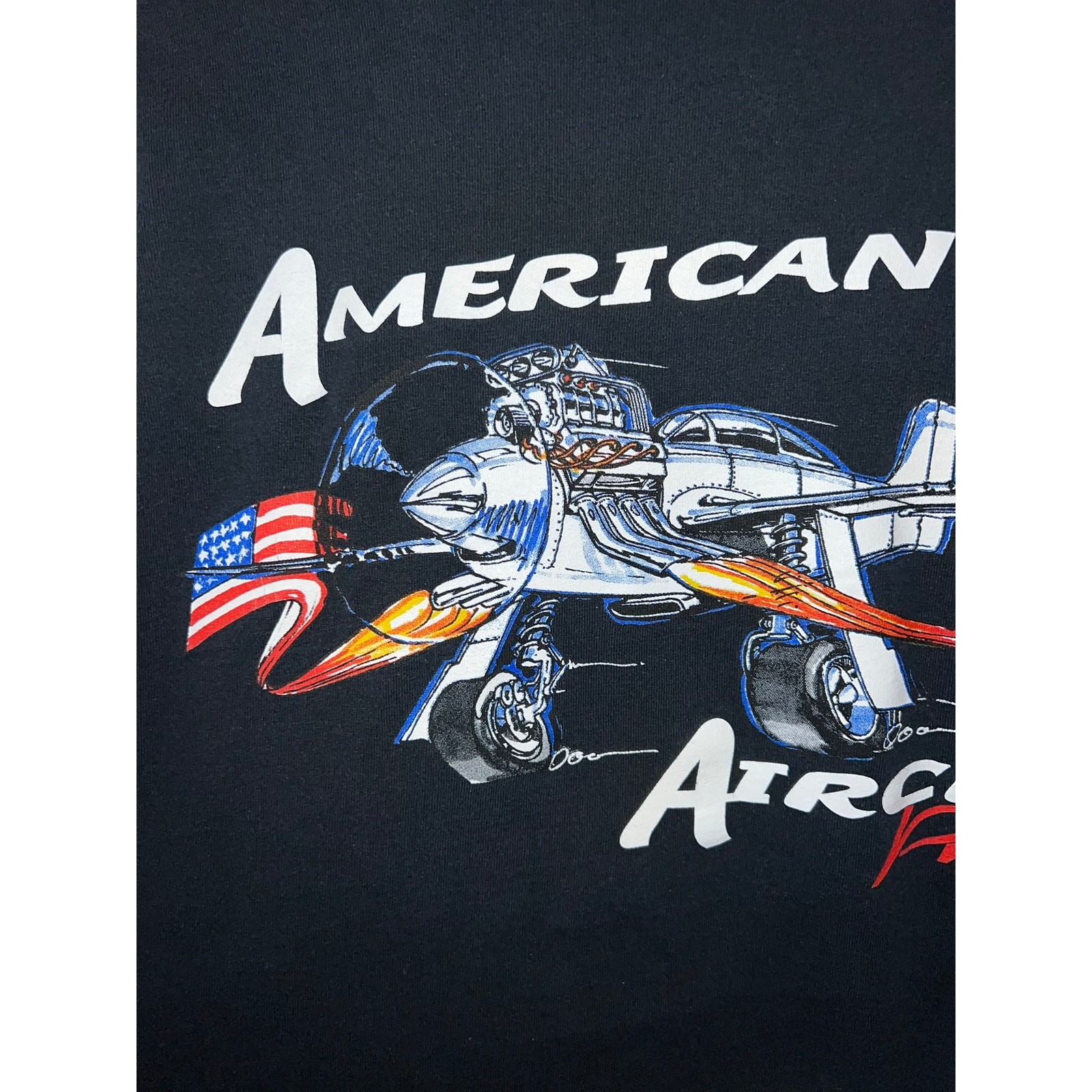 Vintage Airplane Shirt American Aircraft Products Plane America Graphic XL