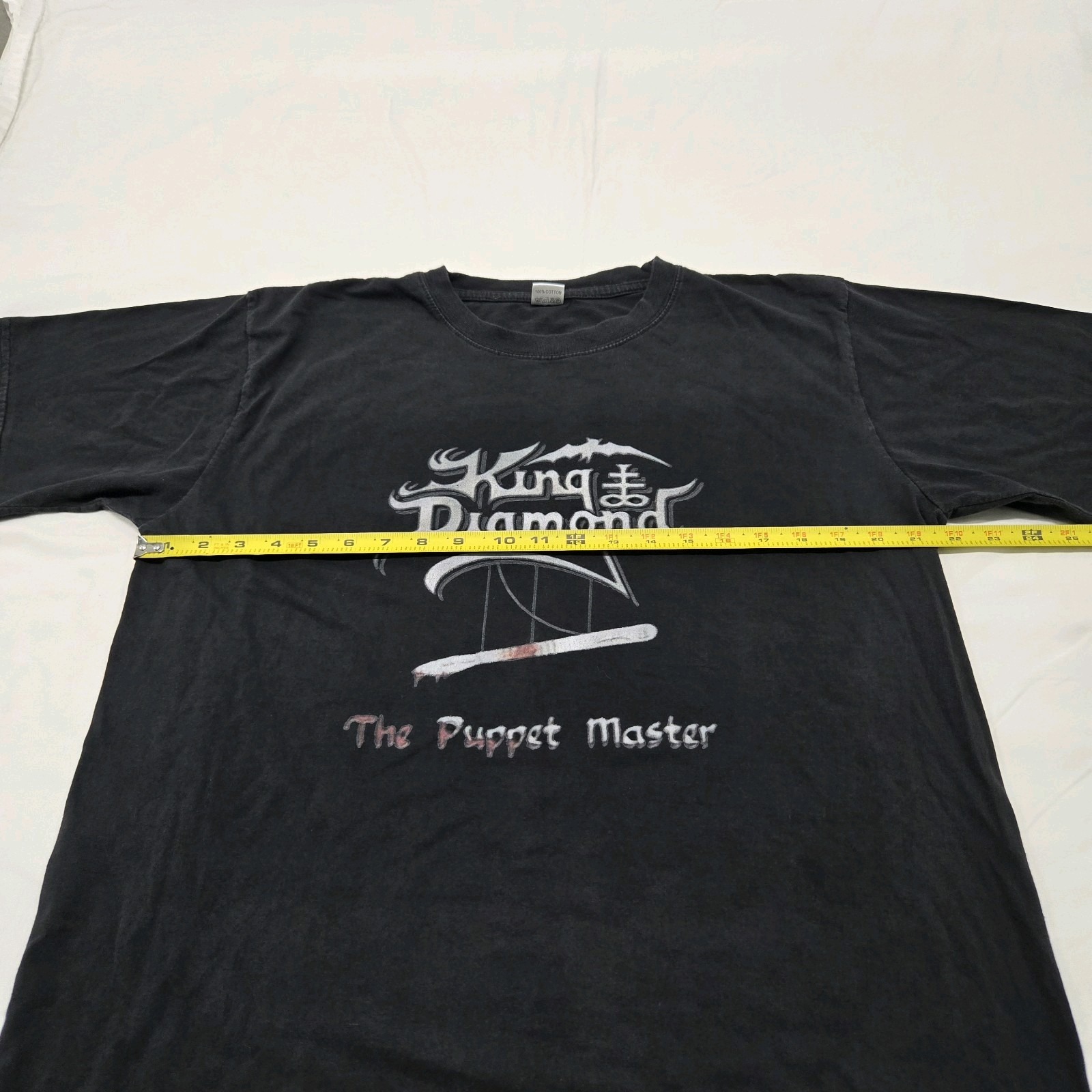 Size LARGE Men’s King Diamond The Puppet Master Graphic T-Shirt Black Band Tee