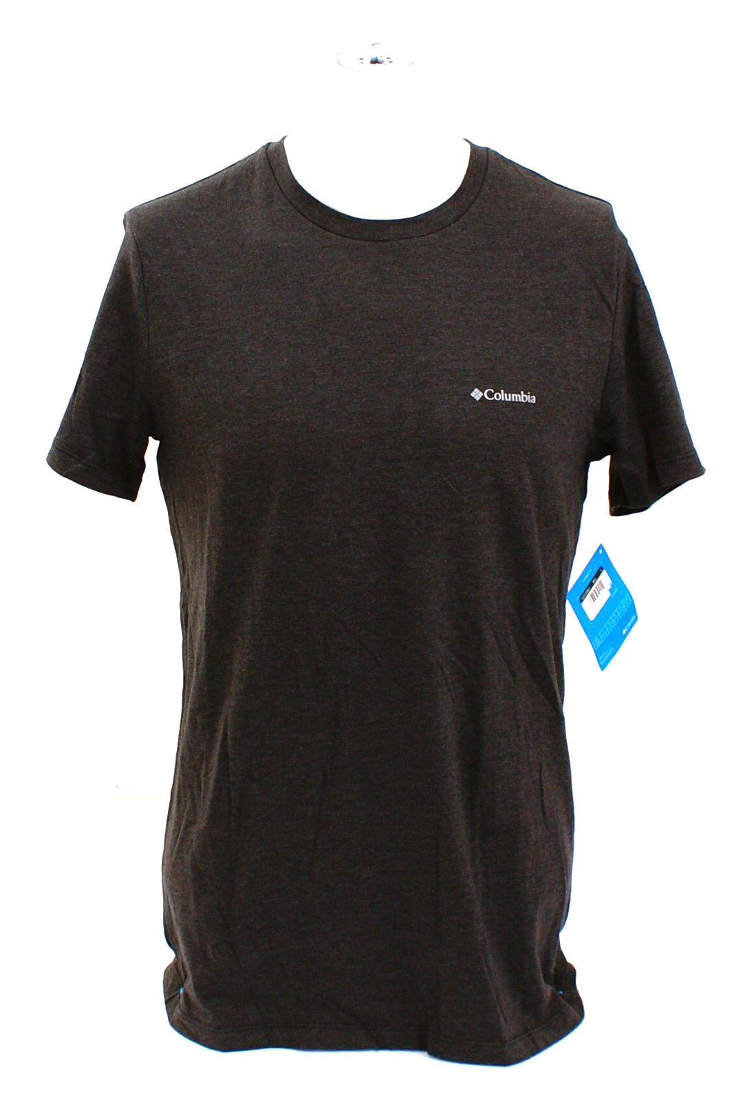 Columbia Men’s S Black Tri Blend Short Sleeve Tee T-Shirt Stretch in Fabric