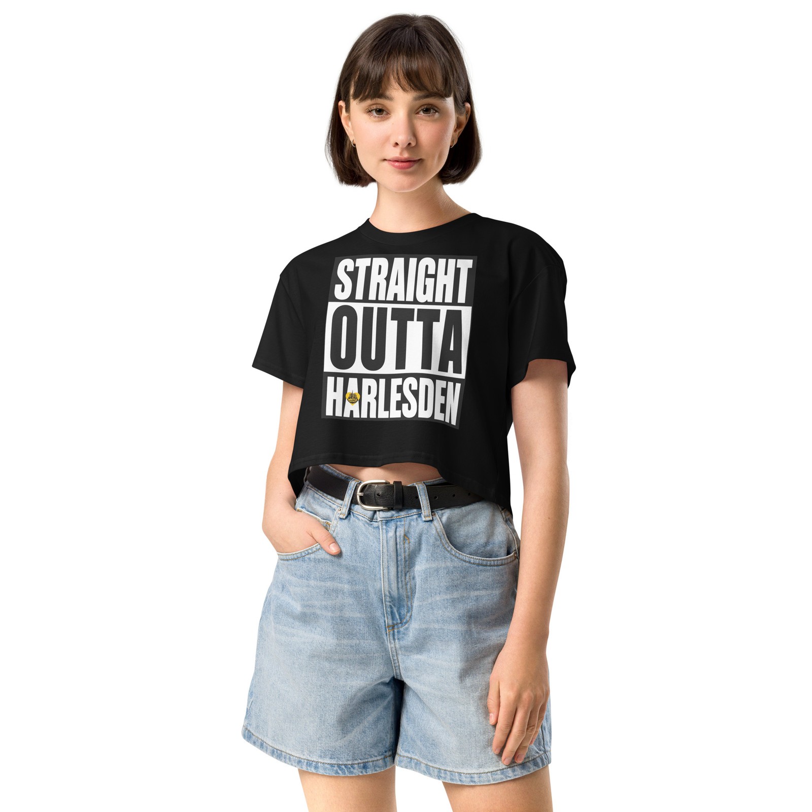 Straight Out Of Harlesden Women’s crop top