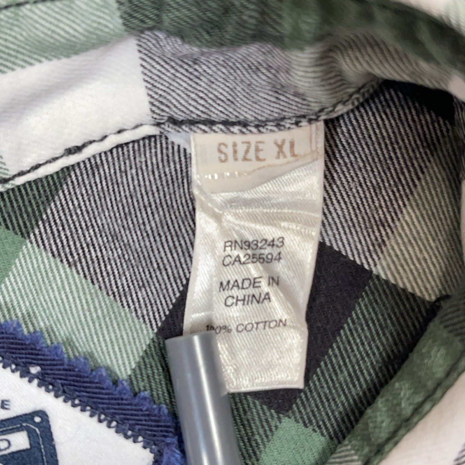 Diesel Amplified Plaid Flannel Shirt Mens XL Green Button Up L/S Y2K Style EUC