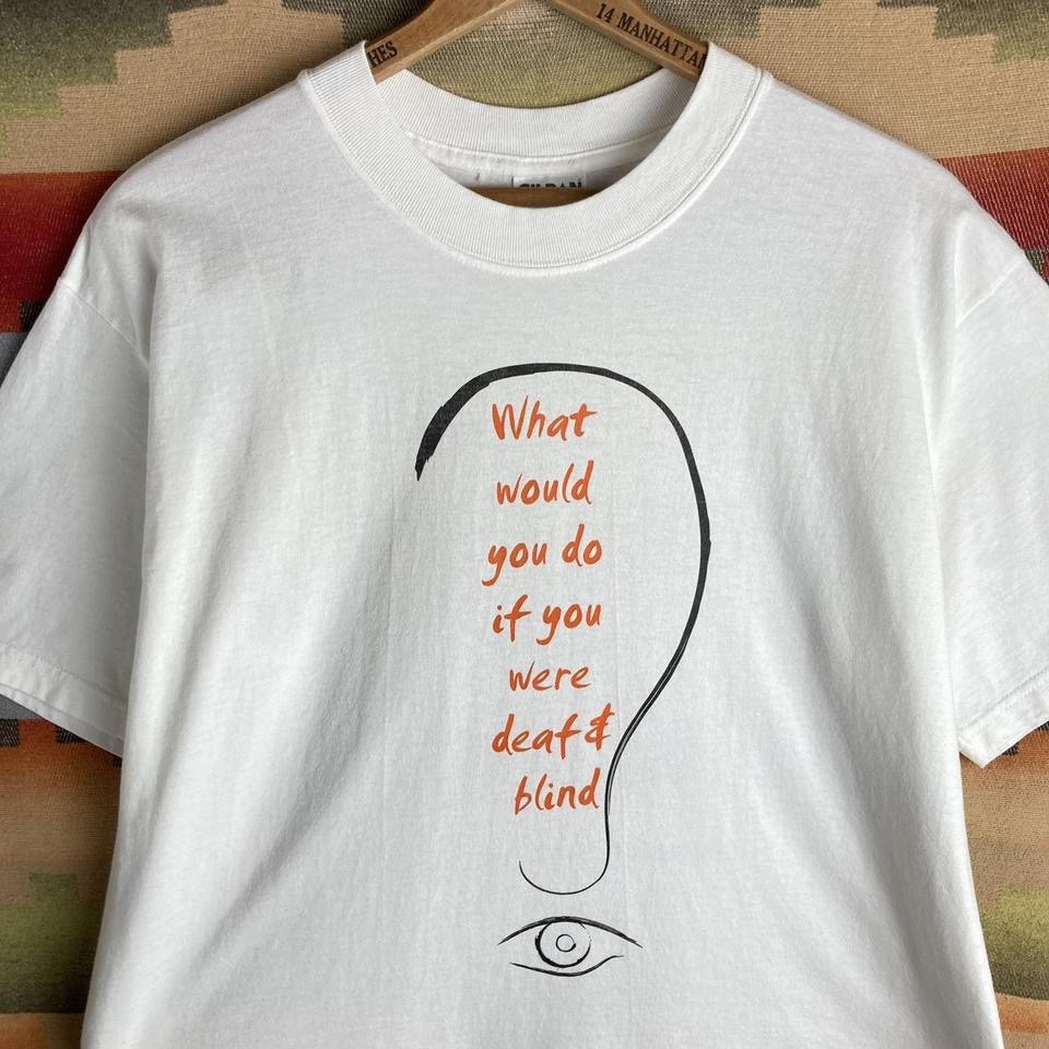 Vintage 00s Helen Keller National Center White T-shirt | Size Mens Large