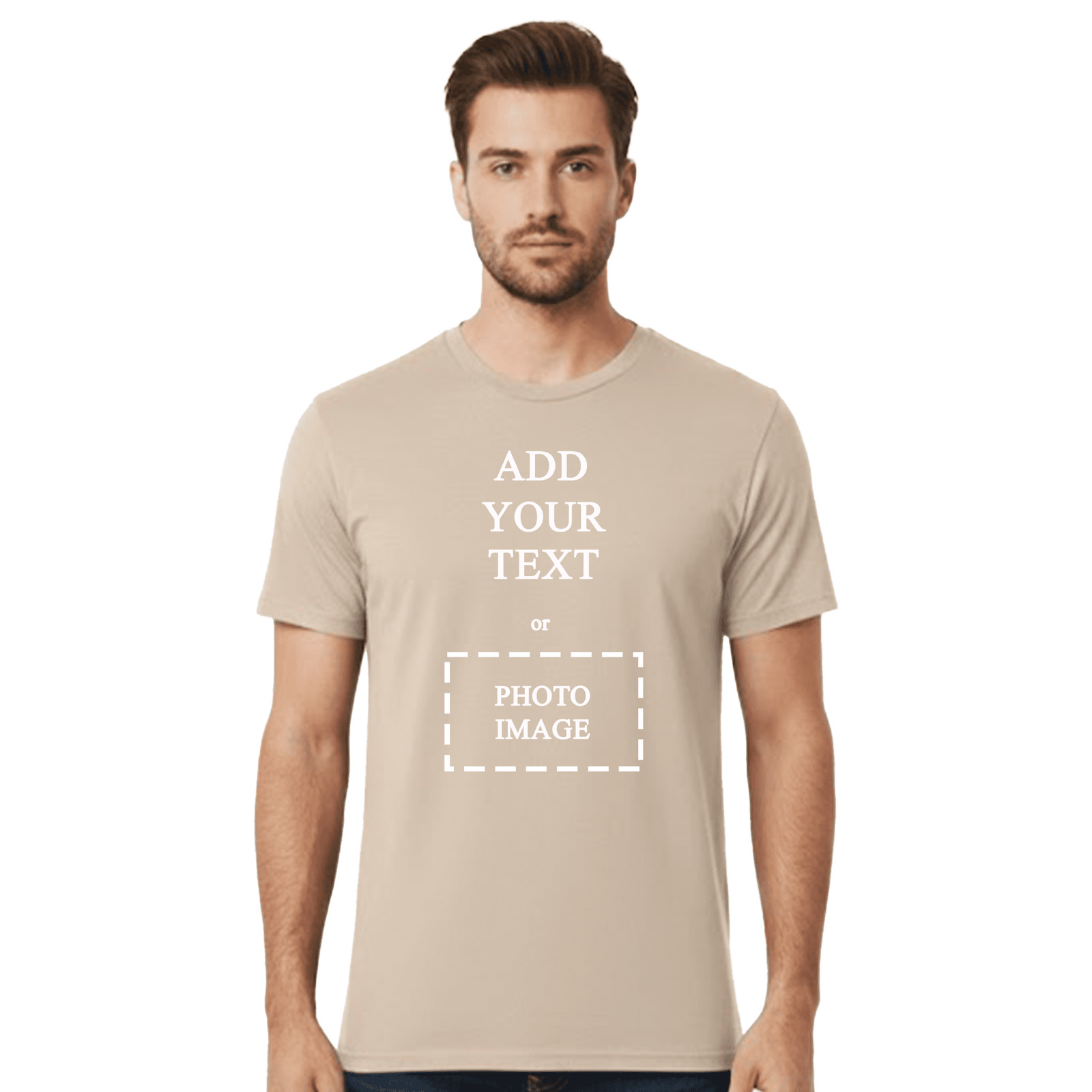 Custom Designed Crewneck T-Shirt | Personalized Shirt for Men Or Women