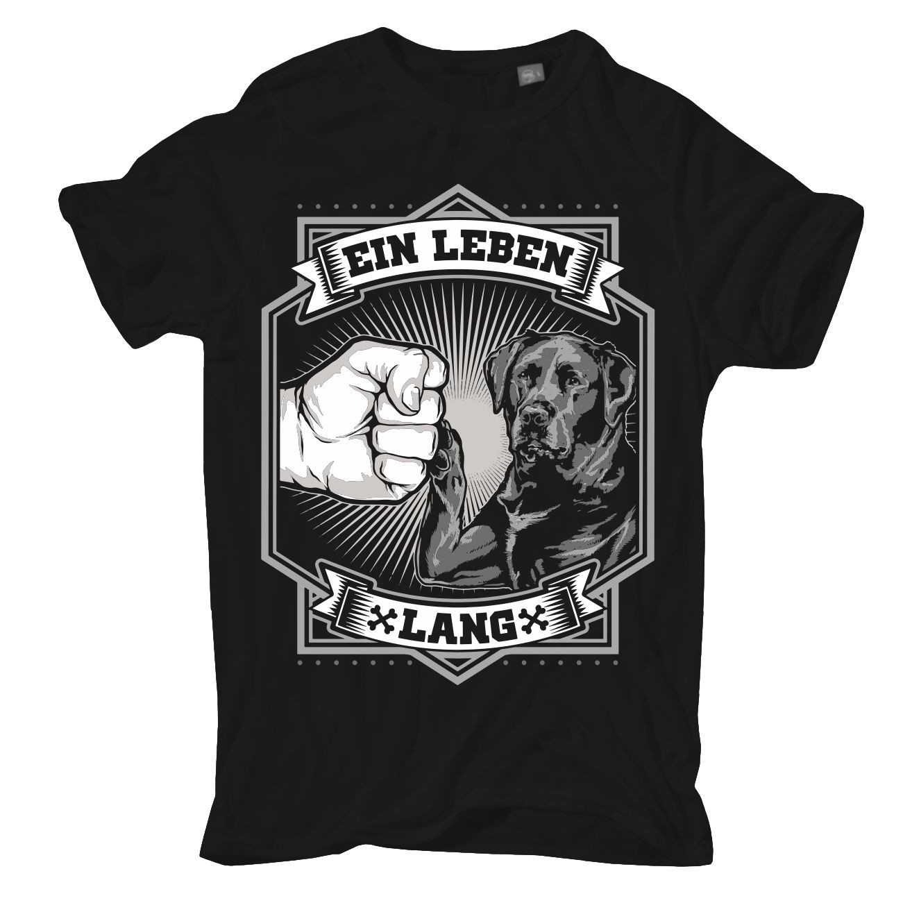 Mens TShirt Labrador Brown Black Size S M L XL XXL 3XL 4XL 5XL 6XL 7XL 8XL