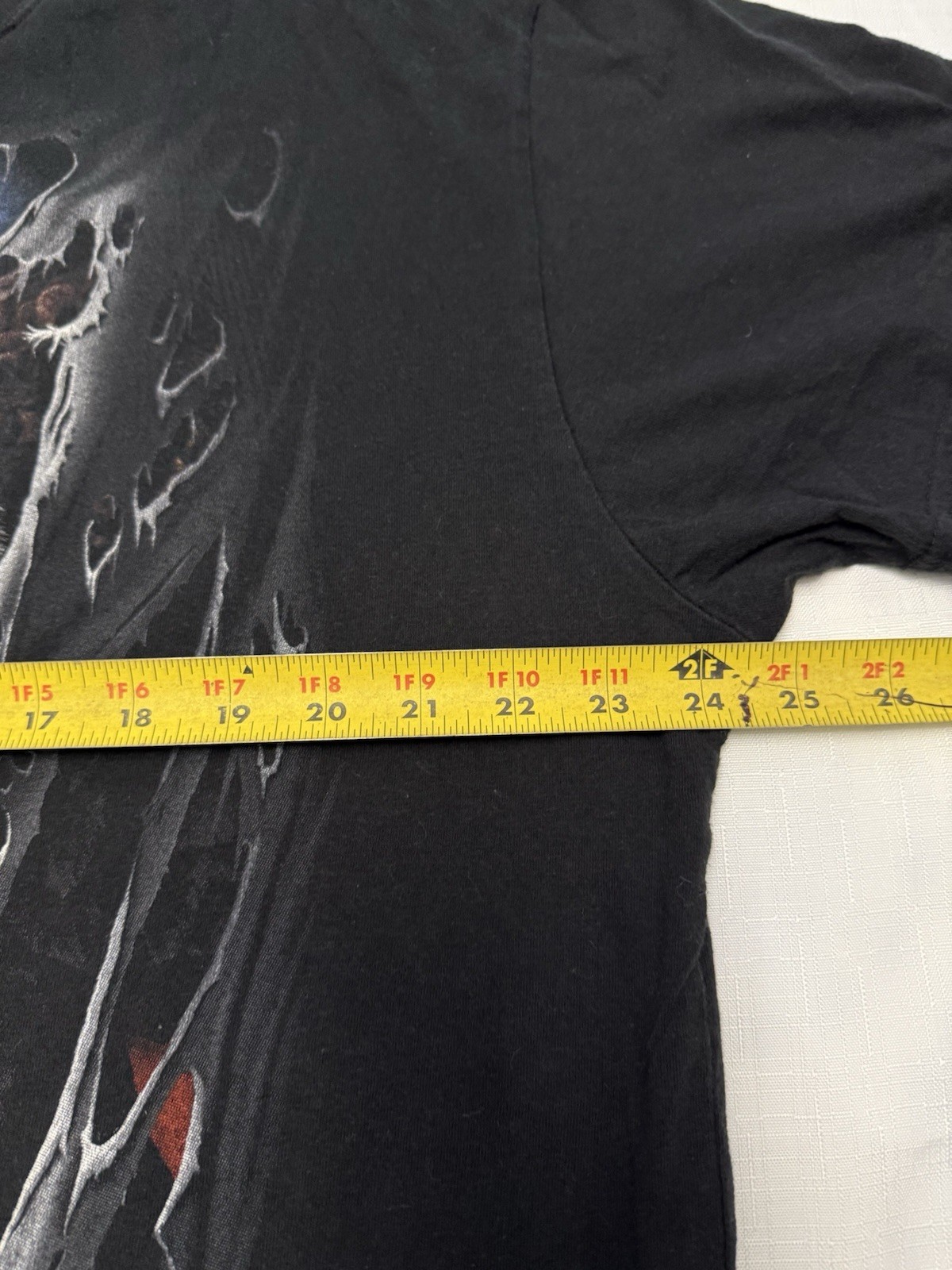 Spiral Direct Eagle Skull Graphic T-Shirt XXL Black Double Sided Gothic Biker