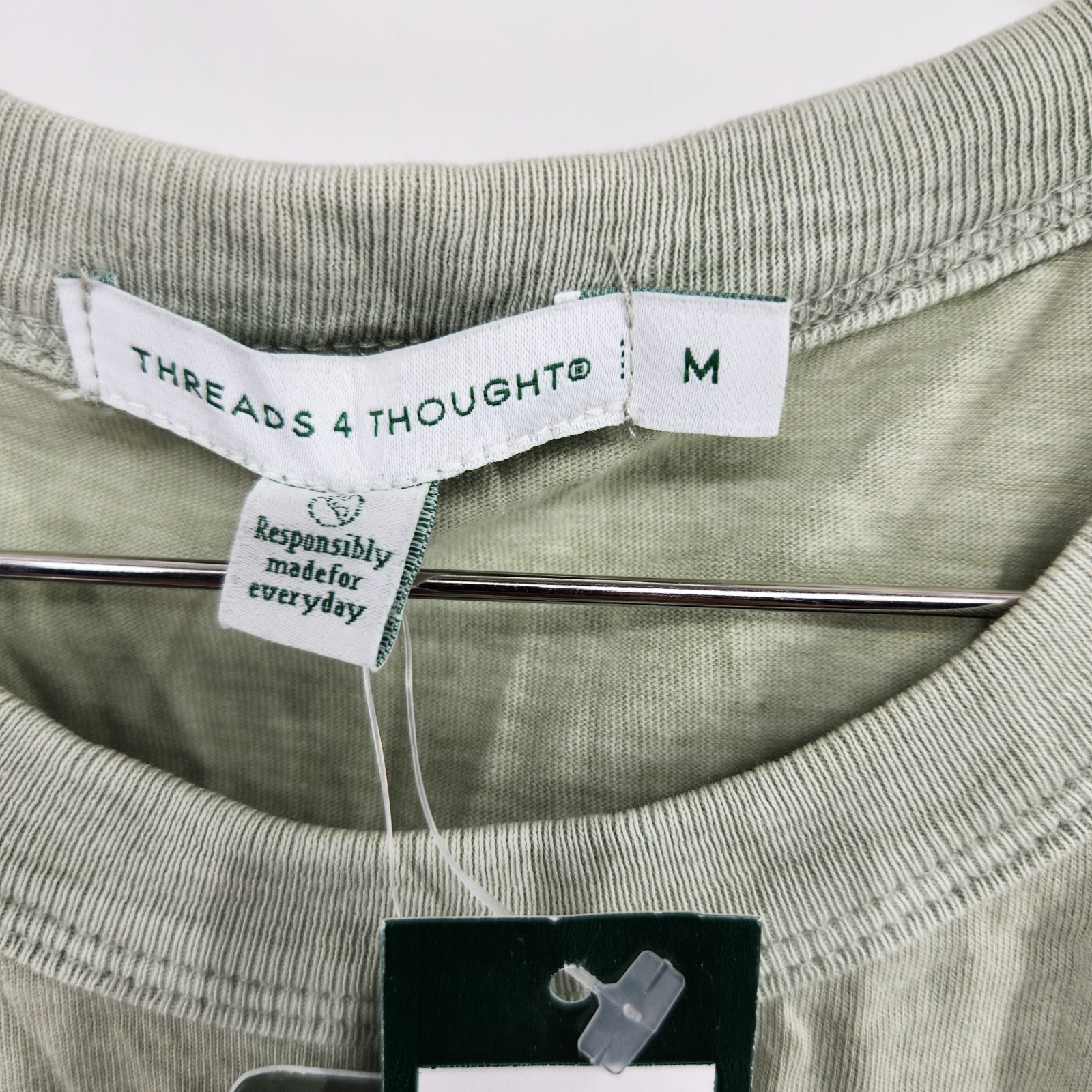 Threads 4 Thought Men’s Light Green Medium Desert Sun Mineral Wash Graphic Tee