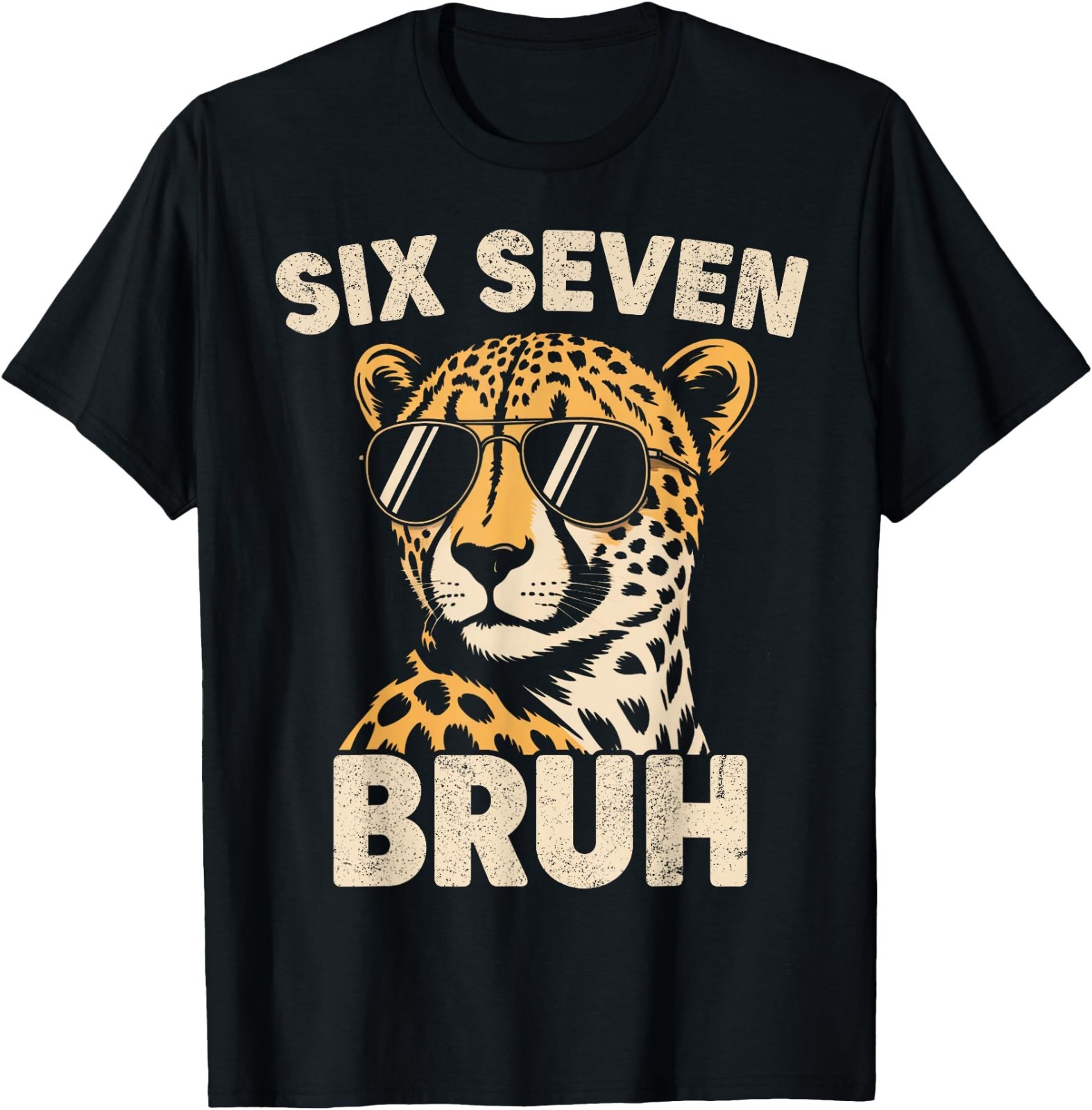 Animal Print Clothes Bruh Cheetah 67 Meme Six Seven Men Women Kid T-Shirt