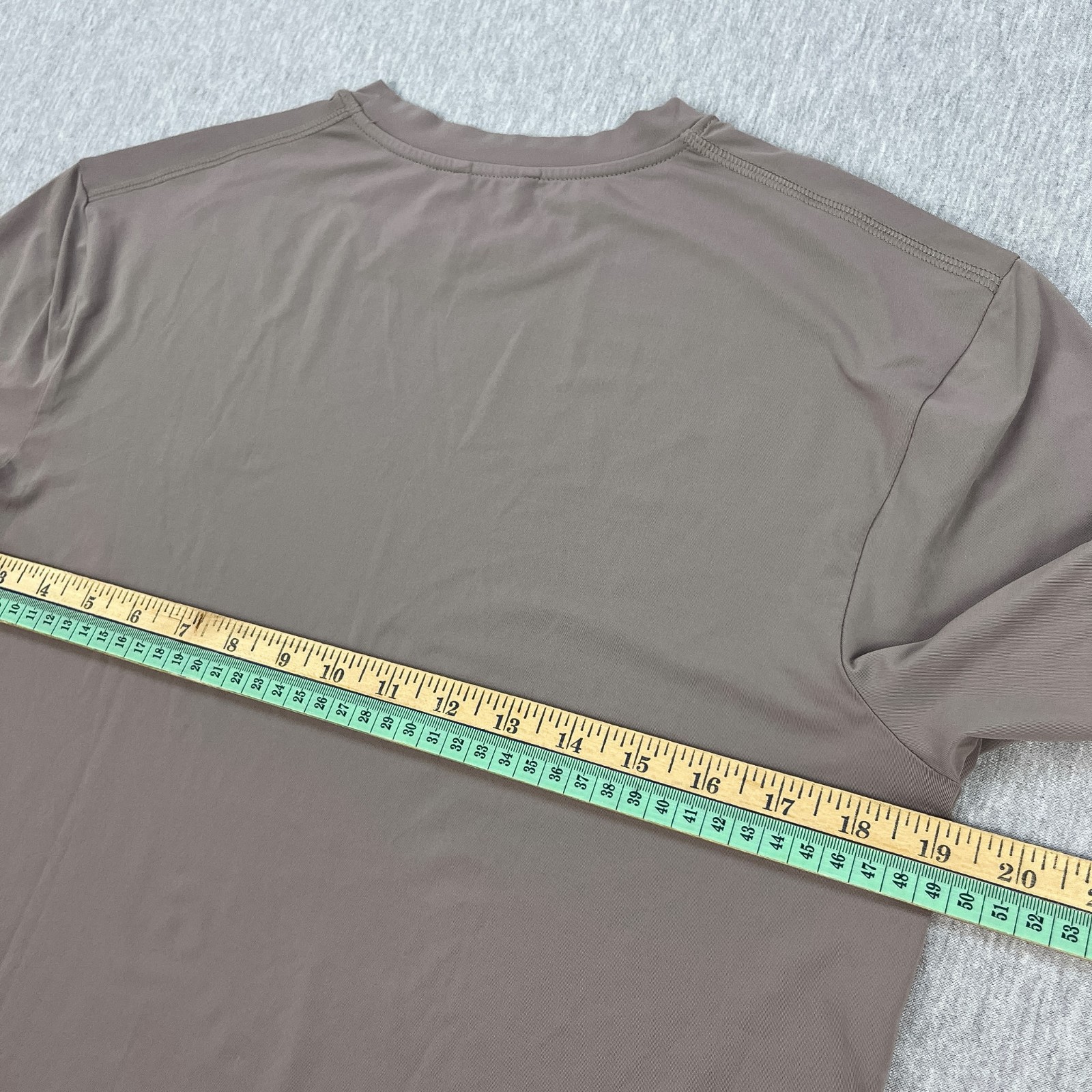Sigrún Match Tee T-Shirt Mens S Cinder Beige Tennis Running Lightweight Active
