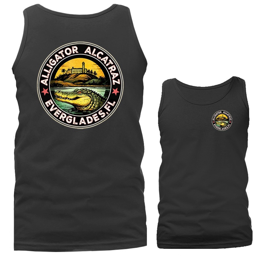 Alligator Alcatraz Nature’s Own Border Patrol Everglades Florida Tank Top
