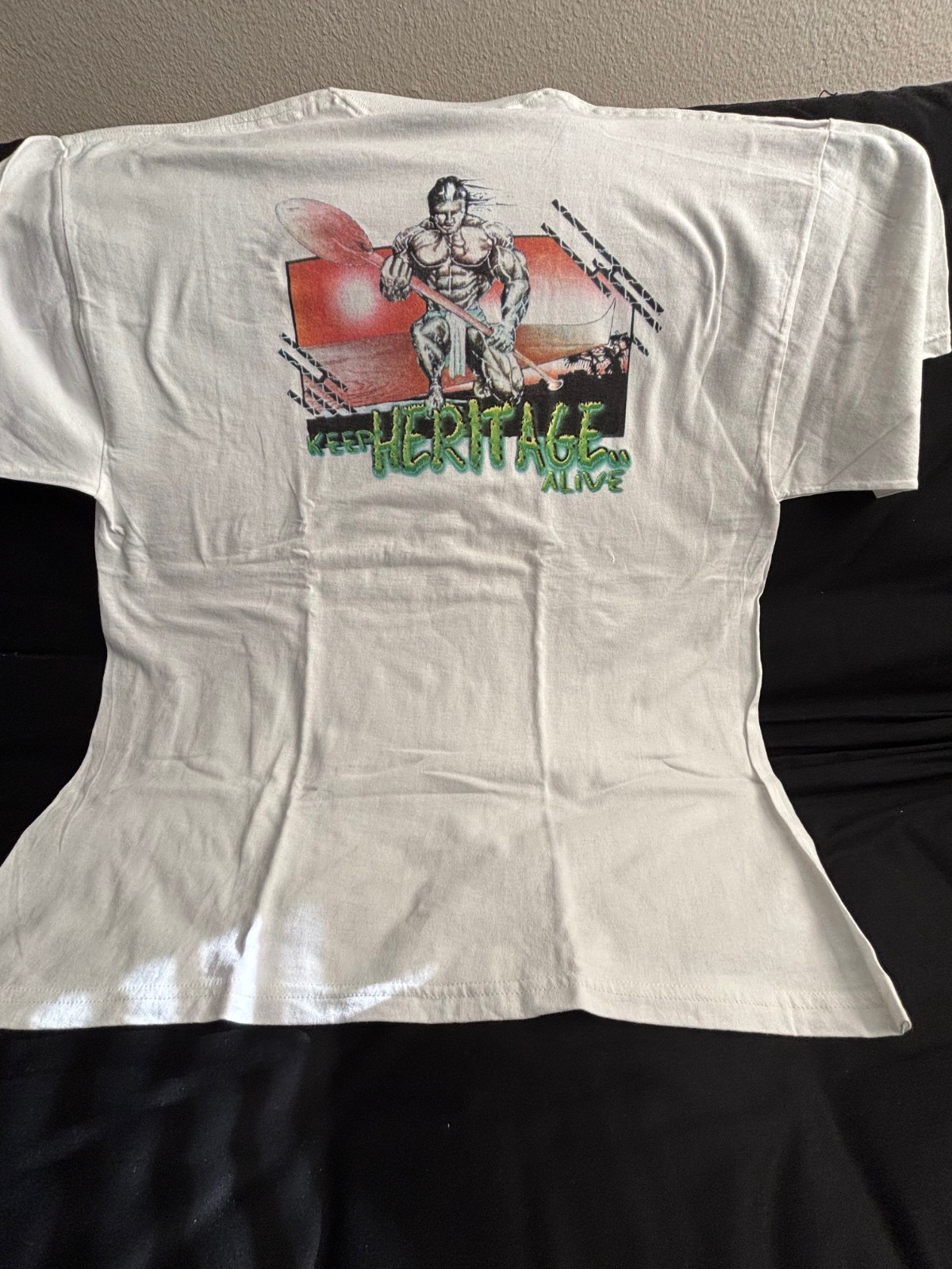 NEW- CANOE PADDLER “HERITAGE” SCREEN PRINTED 100%COTTON 2XX