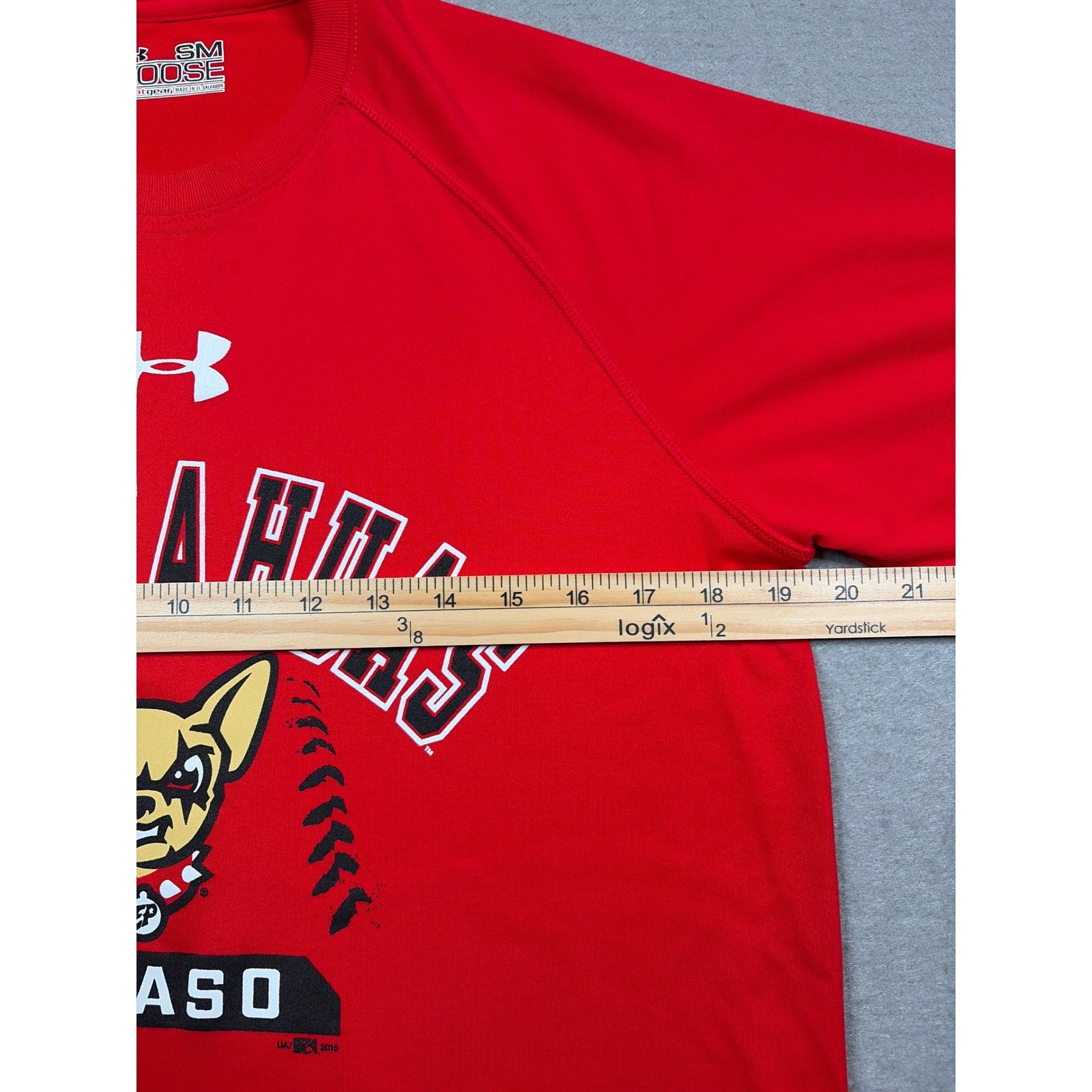 El Paso Chihuahuas Minor AAA Baseball Mens Small Under Armour HeatGear T-Shirt