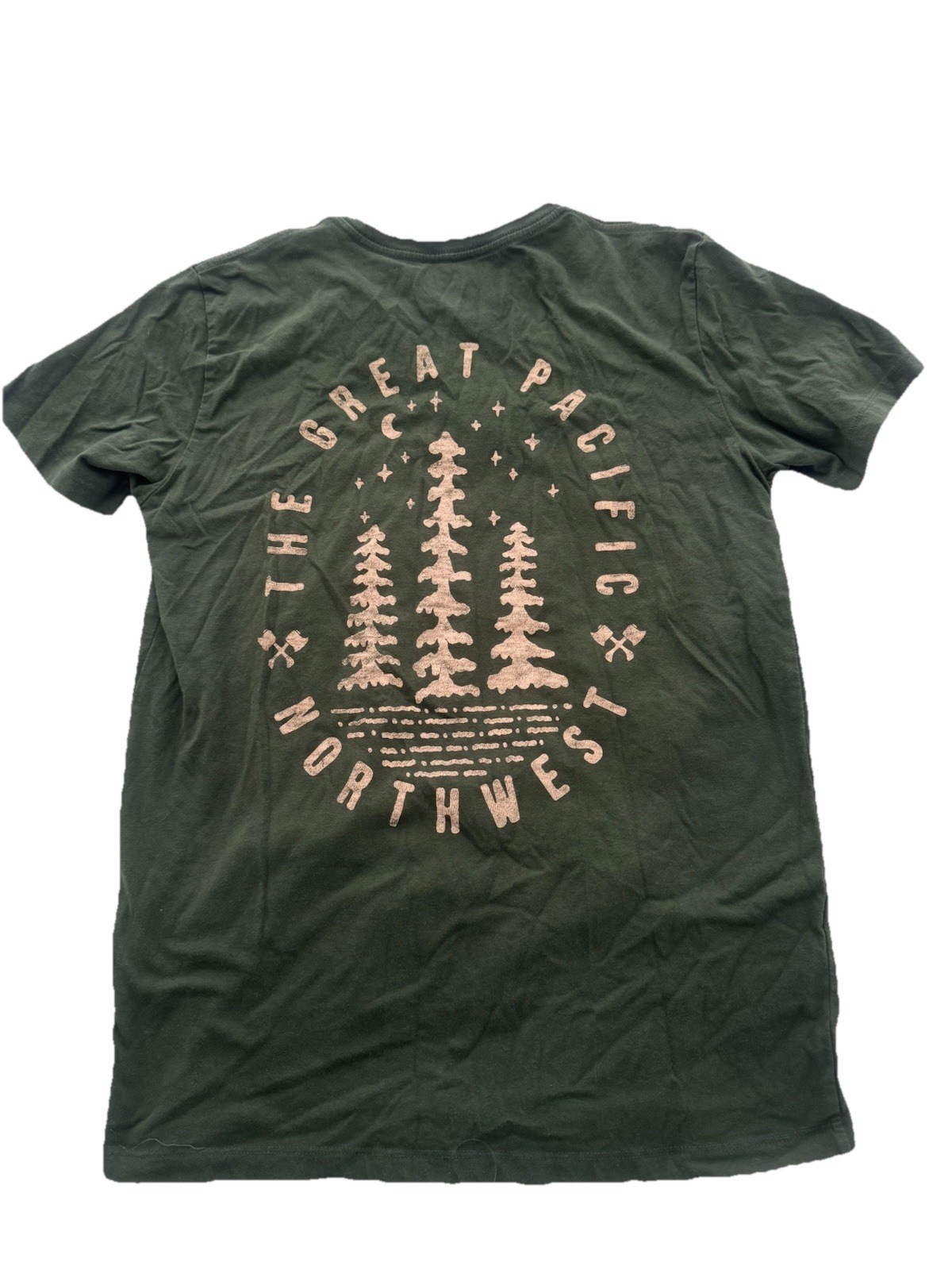 Pacific North Wear T Shirt Goodfellow Forest Green Shirt Mens Medium GOOD