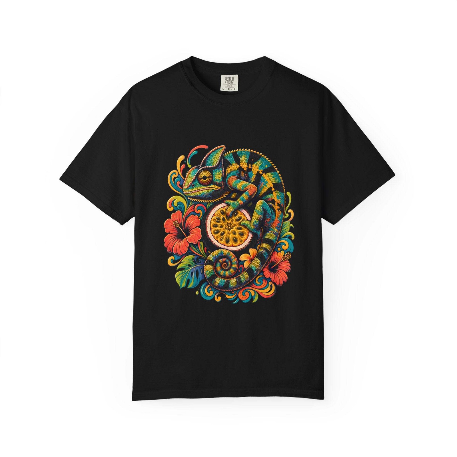 Psychedelic Passionfruit Chameleon Graphic Tee