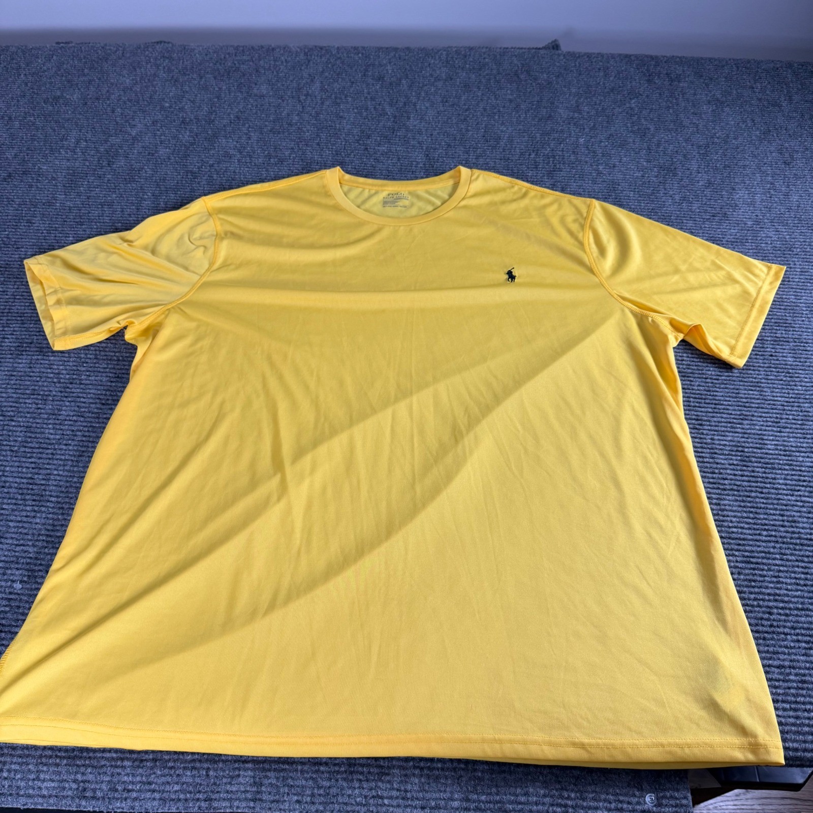 Polo Ralph Lauren Performance Mens 3XLT Yellow Short Sleeve T-Shirt Big & Tall