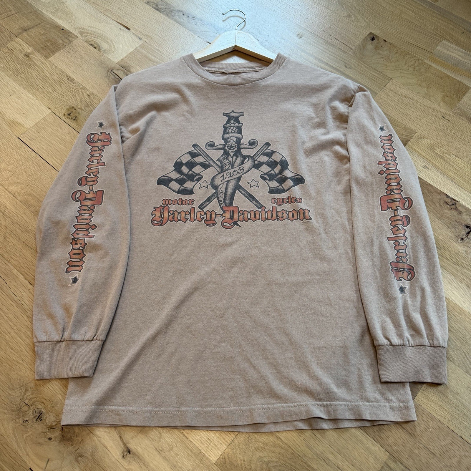 Harley-Davidson Vintage Y2K Long Sleeve Shirt Graphic Print