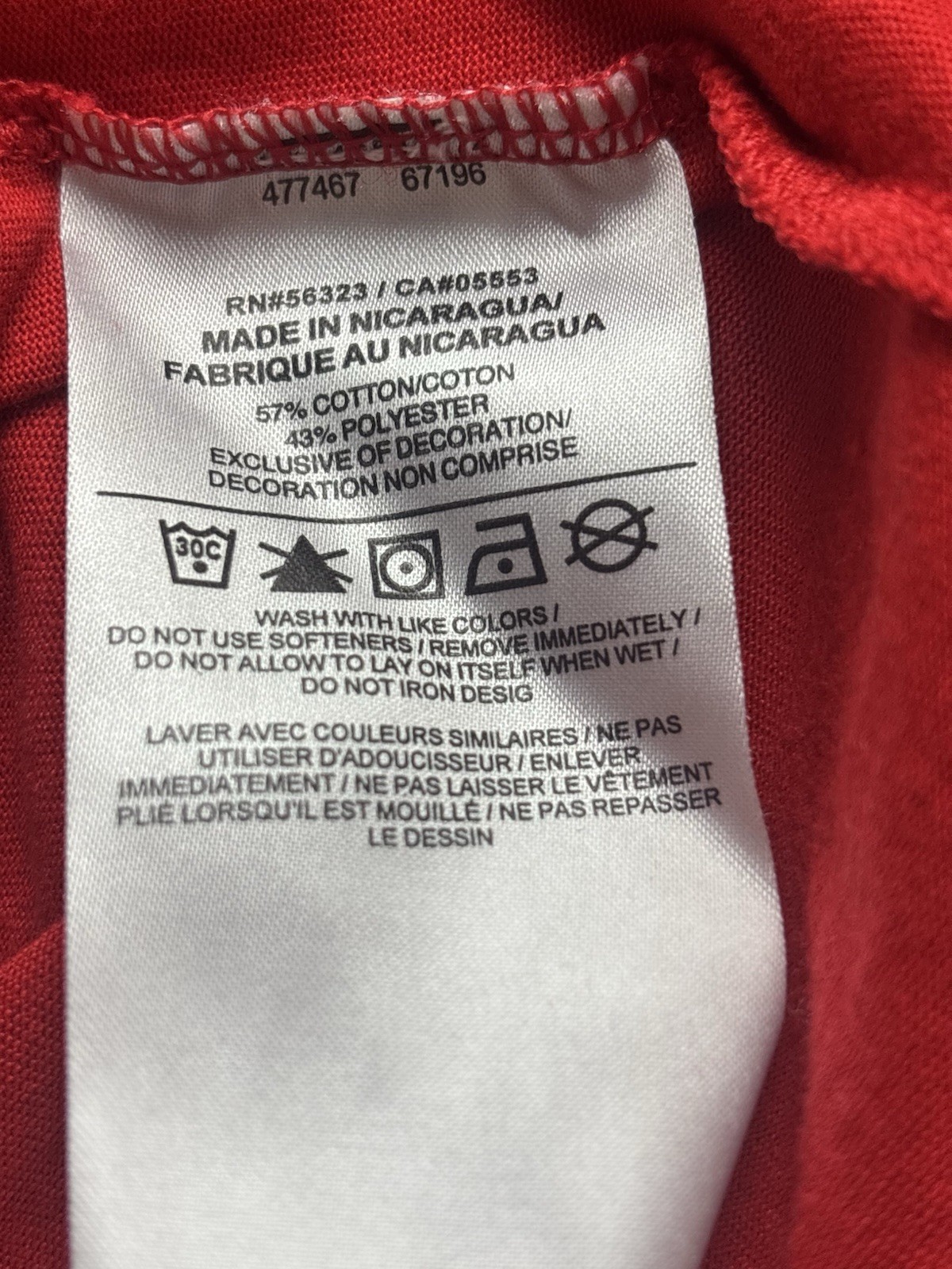Red Nike Tee Dri-Fit T Shirt Size M’ All Star #77 Doncic White Letters