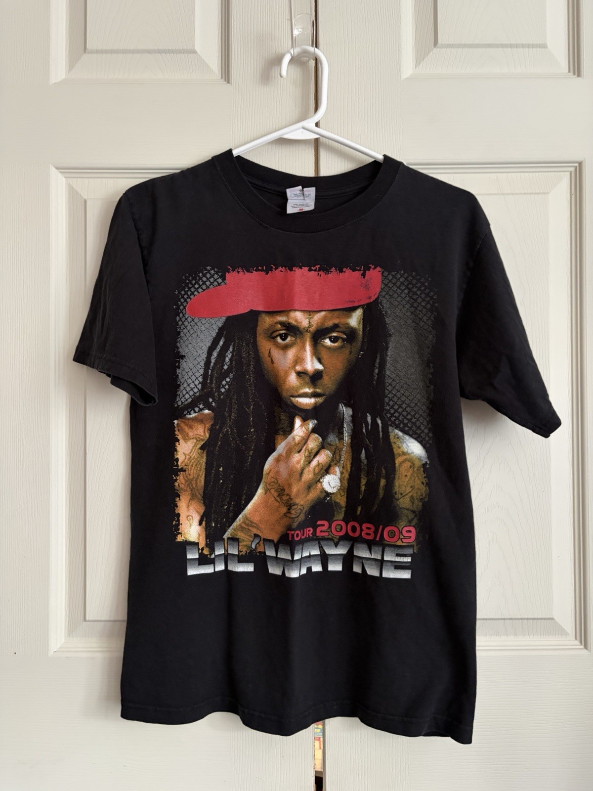 Lil Wayne I Am Music Tour 2008/09 Black T-shirt Adult Medium Rap Short Sleeve