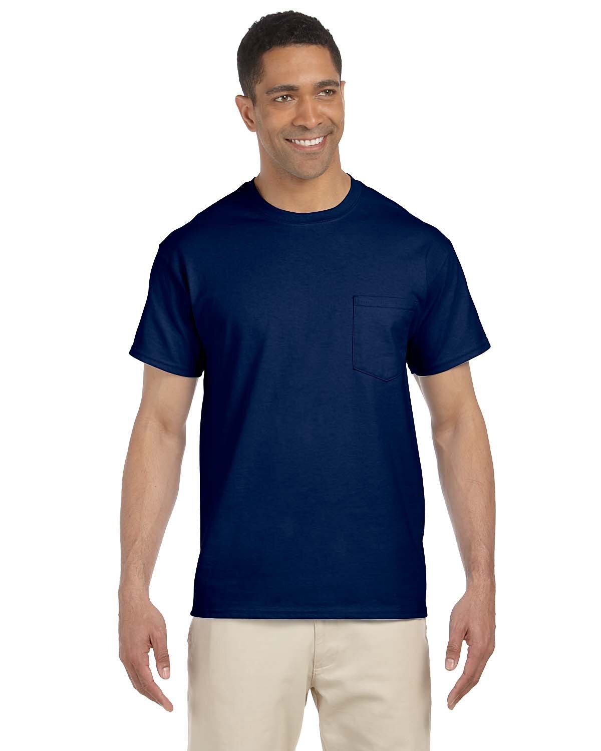 5 PACK OF Gildan Adult Ultra Cotton 6 oz. Pocket Short Sleeves T-Shirt – G230