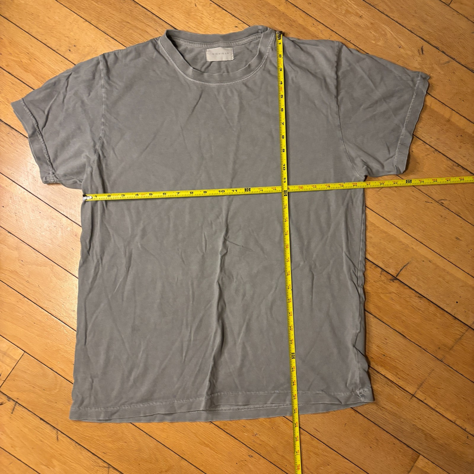 Lot of 2 Richie Le Collection Blank Daily Tee Mens M Gray Made USA Streetwear