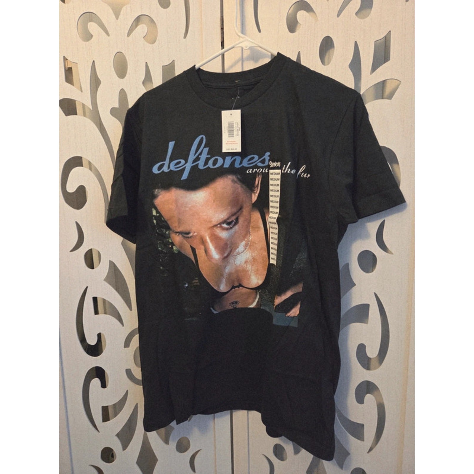 Deftones Around The Fur T Shirt Mens M Black Graphic Band Tee NWT Oversized