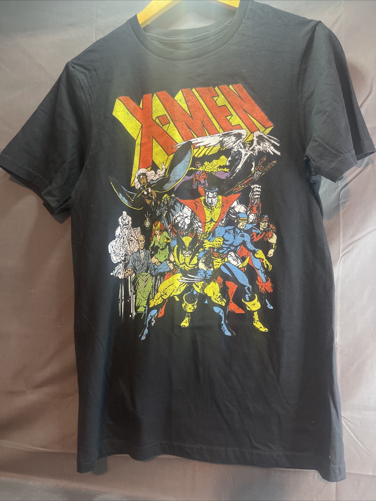 Unisex Marvel SM x Men T Shirt Size Small Black Short Sleeve