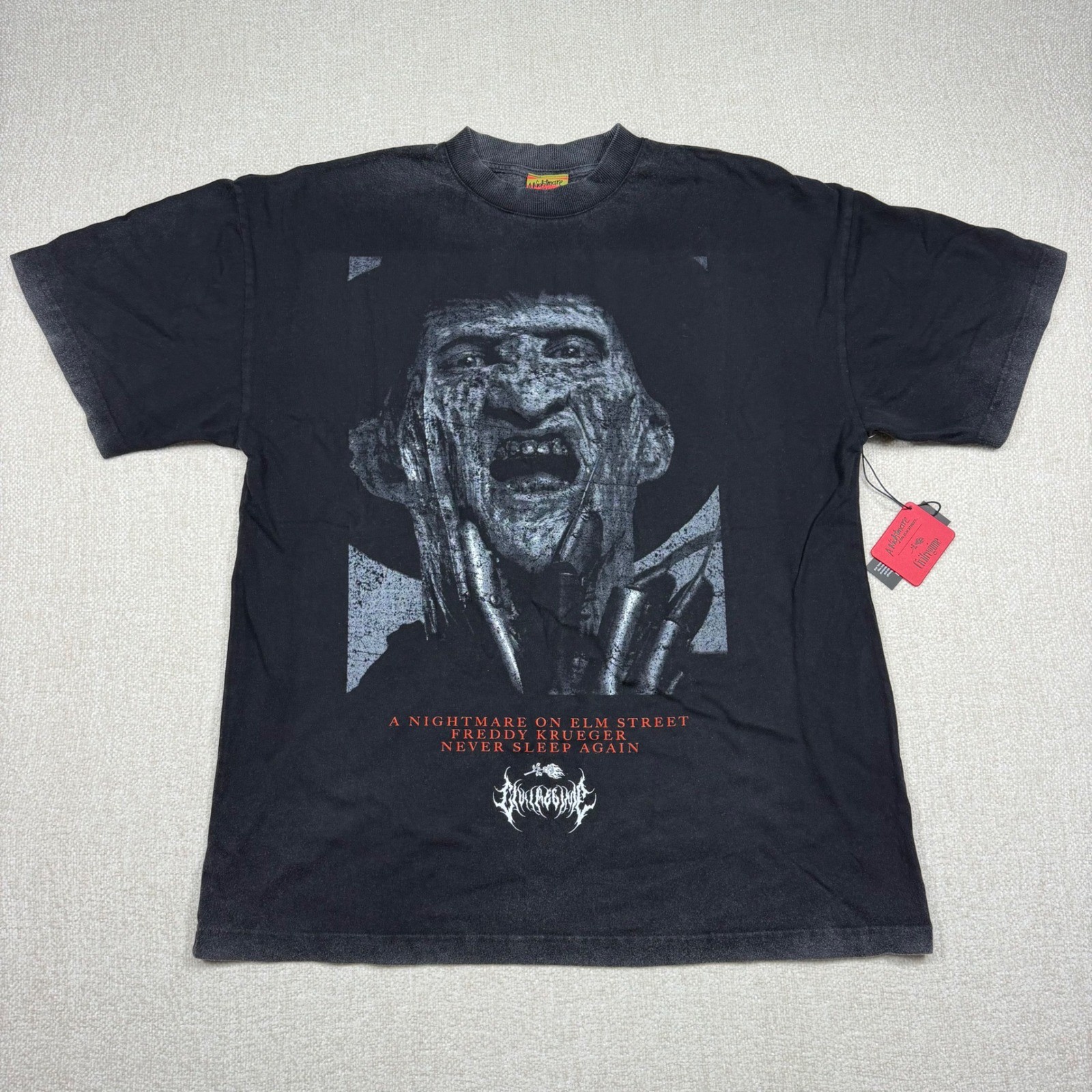Civil Regime x A Nightmare On Elm Street Freddy Krueger Tee Vintage Black Mens M