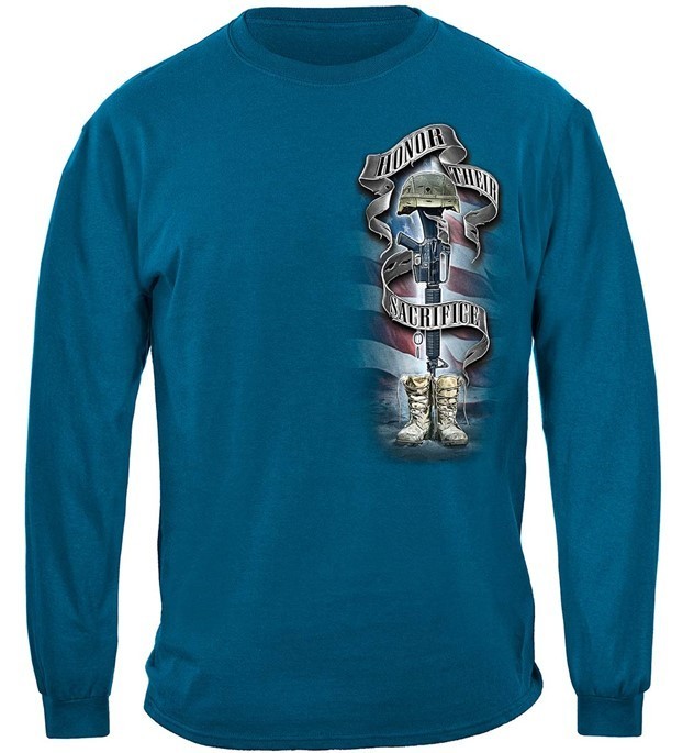 Flag of Freedom Last breath of each Soldier who Died to Defend LONGSLEEVE SHIRT