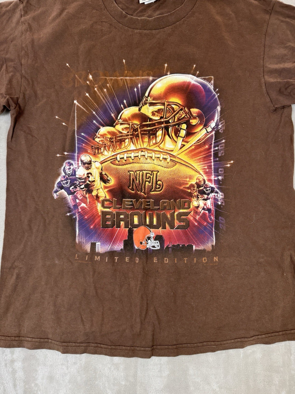 Vintage Lee Sports Cleveland Browns NFL Champions Short Sleeve T-Shirt Mens L