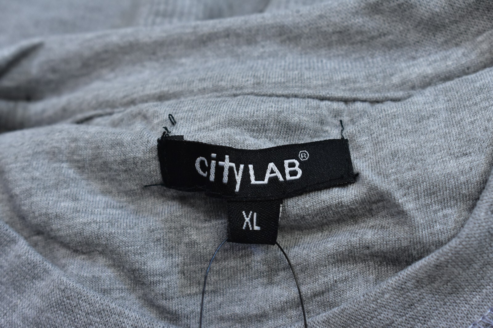 City Lab Classic Waffle Thermal Long Sleeve Heather Gray Shirt Mens XL