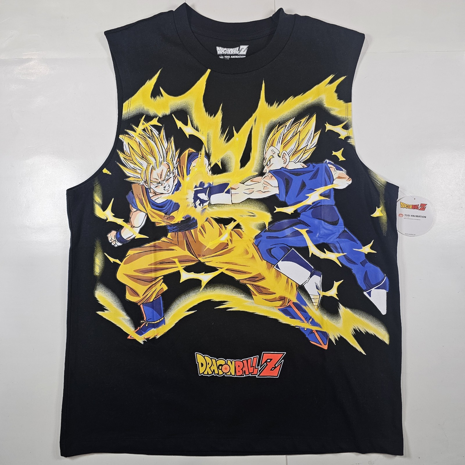 Dragon Ball Z Toei Animation Goku Vs Vegeta Muscle Tank Top Men’s M Black NEW
