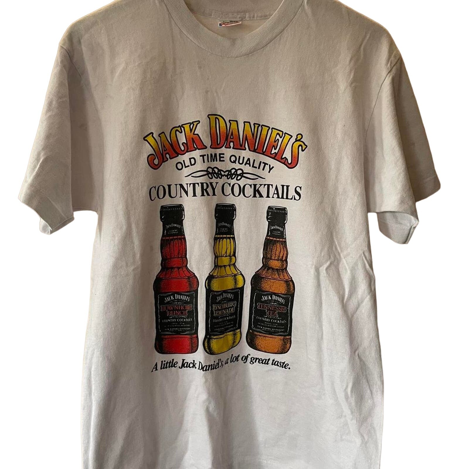 Vintage 90s Jack Daniel’s Country Cocktails Single Stitch Shirt Adult Large
