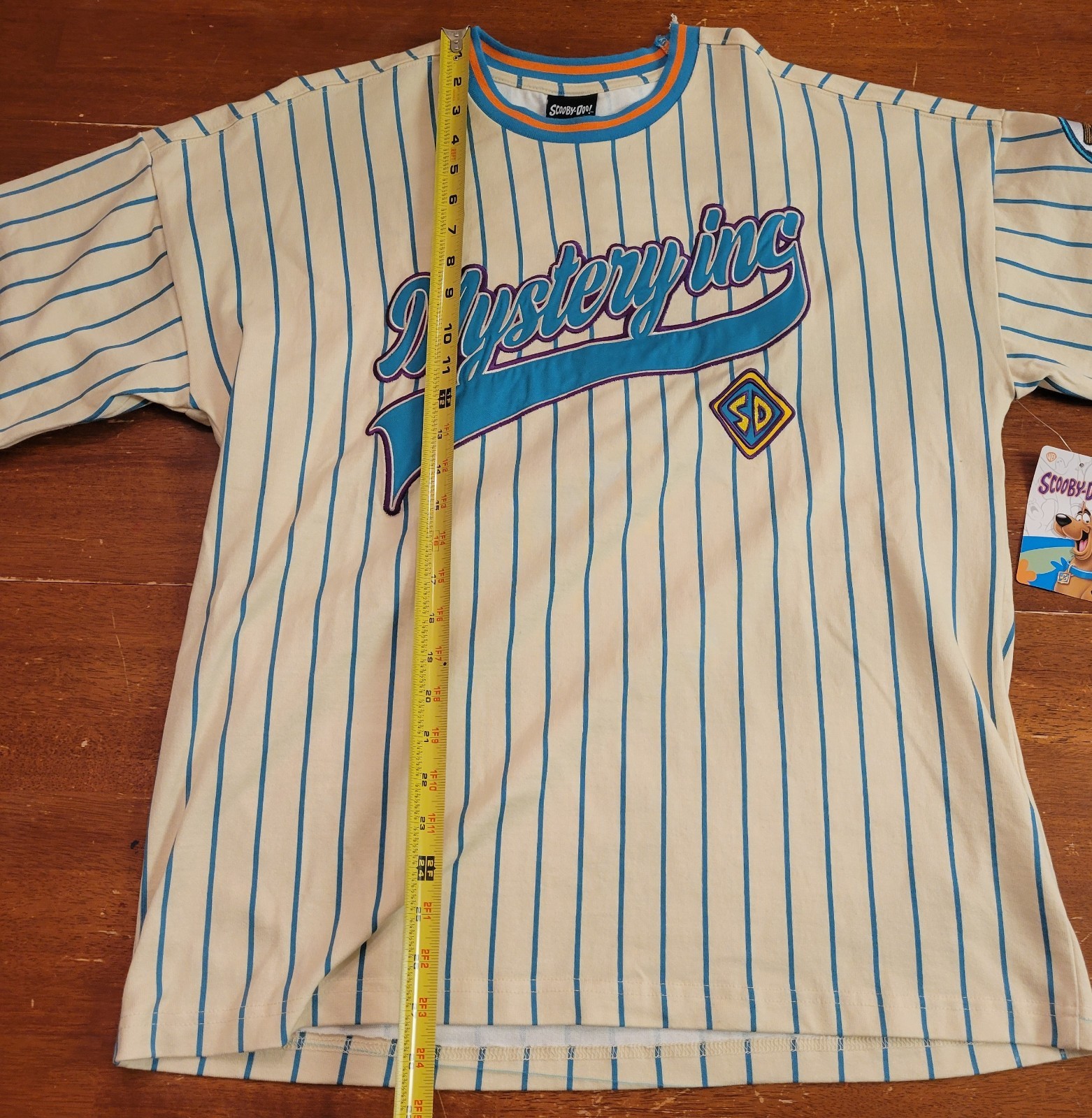 Boxlunch Scooby-Doo Mystery Inc Baseball Jersey Pullover Embroidered Shirt New