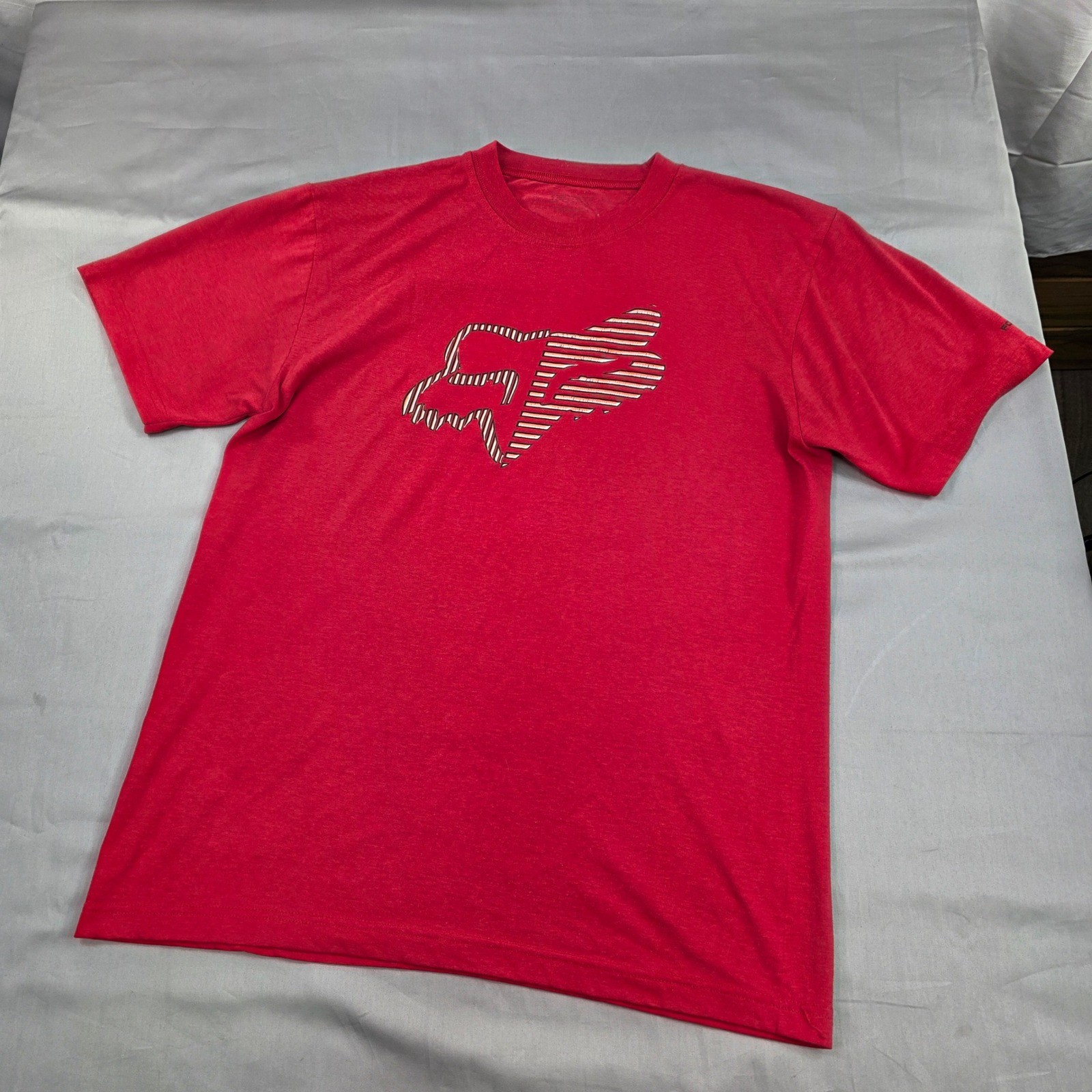 Men’s Fox Racing Foxtech Red Graphic Logo Short Sleeve T-Shirt
