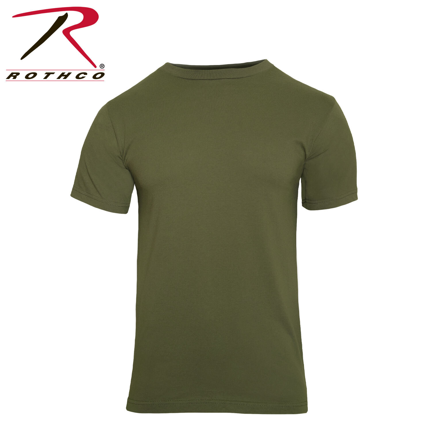 Rothco Solid Color 100% Cotton T-Shirt – Olive Drab