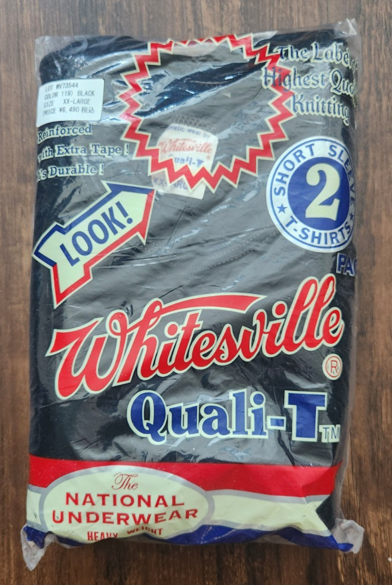 Black Whitesville 2-Pack Loopwheel T-Shirt XX-Large Made in Japan, SHIPS FROM US