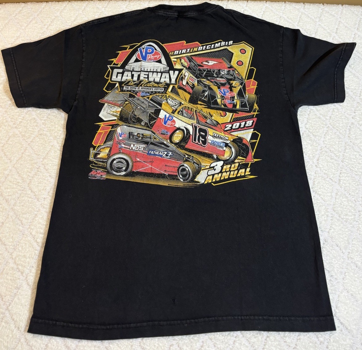 2018 3rd Annual VP Racing Fuels Gateway Dirt Nationals Racing 2 Sided Tee Size L