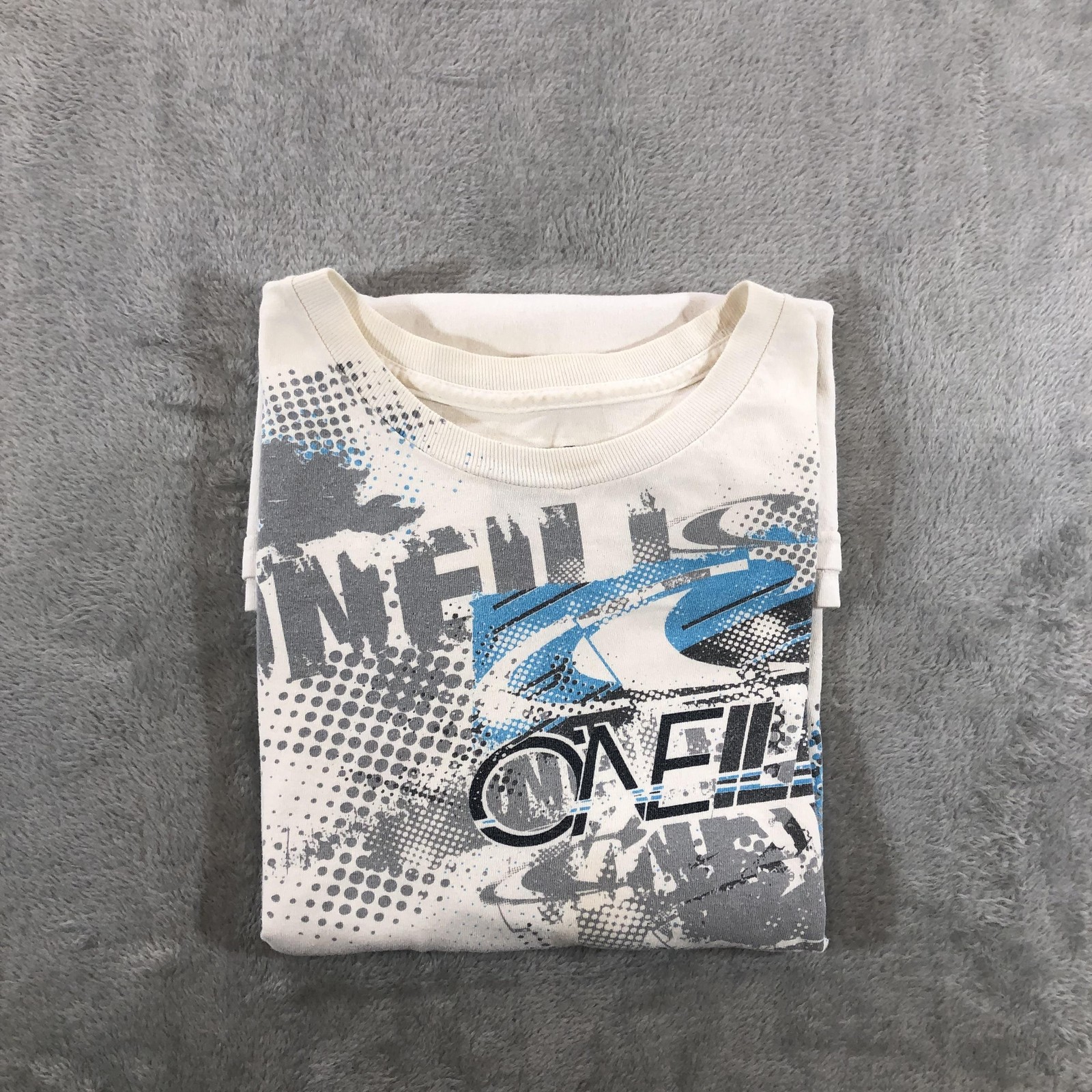 Vintage O’Neill Shirt Mens XL White Logo Graphic Surf Tee Tagless Y2K Surfwear