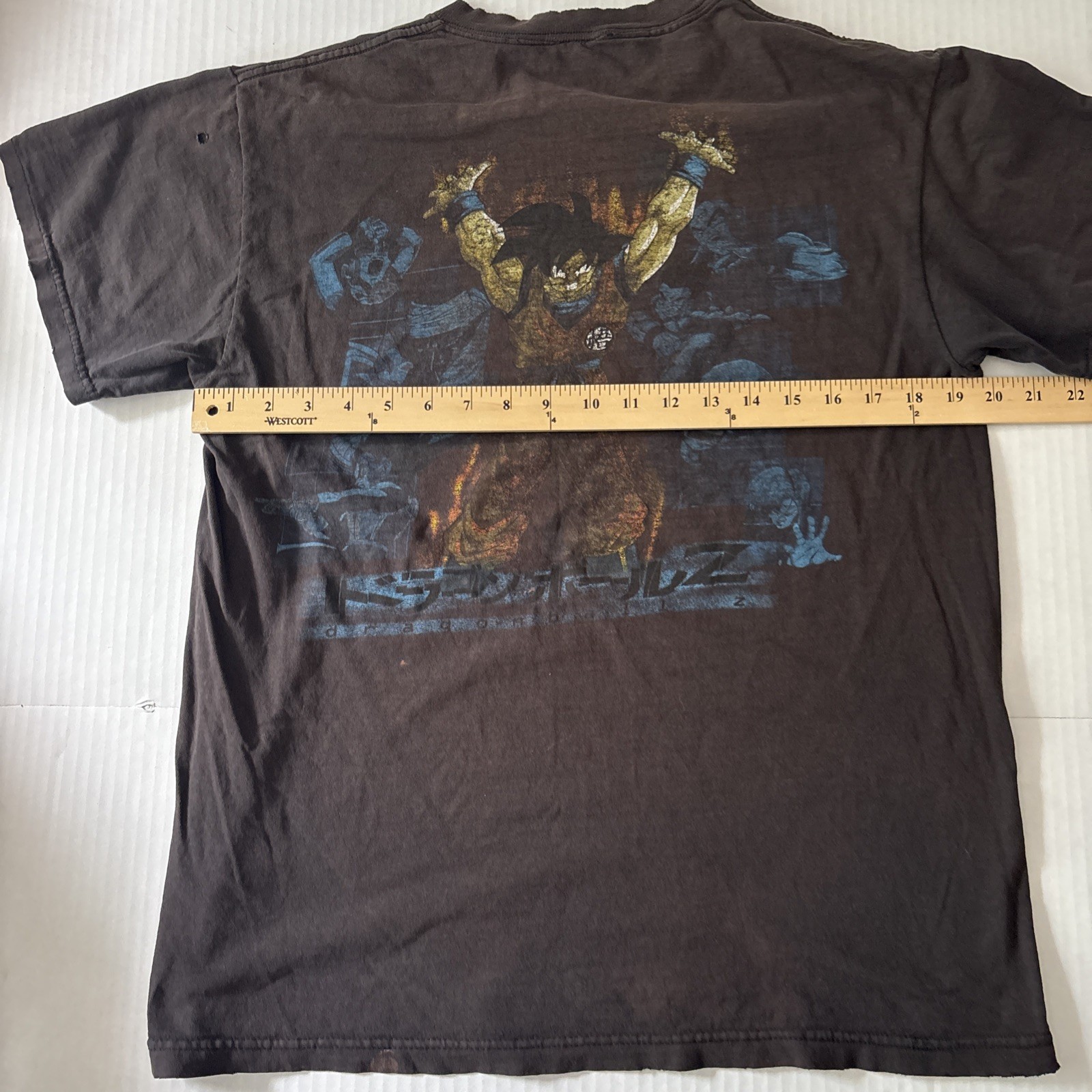 Vintage 1998 Dragon ball Z Promo GOKU Distressed Faded Rare Cool Read See Pics