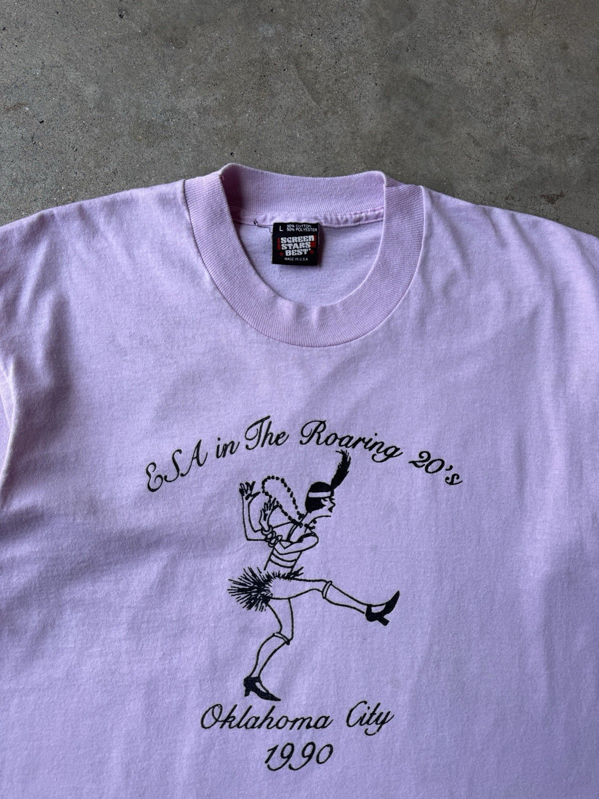 VTG 90s Ecological Society of America (ESA) In the Roaring 20’s Pink T-Shirt (L)