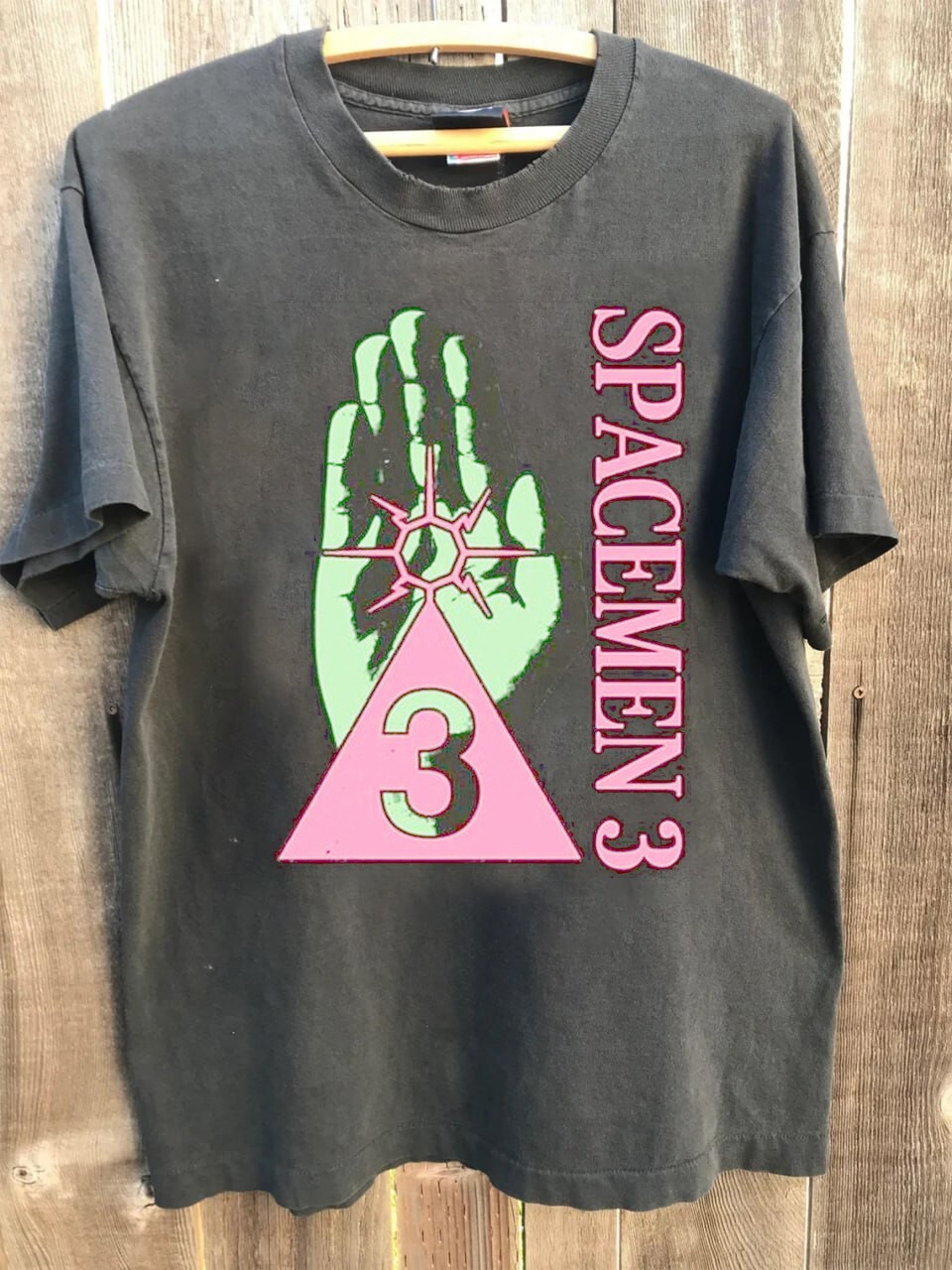 Remake Spacemen 3 Forged Prescriptions 2003 Charcoal T shirt vtg NH15515