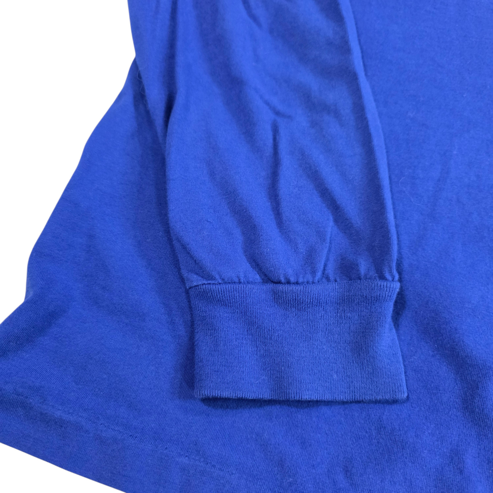 Polo Ralph Lauren T-Shirt Mens Large Blue Custom Slim Fit Crew Neck Long Sleeve